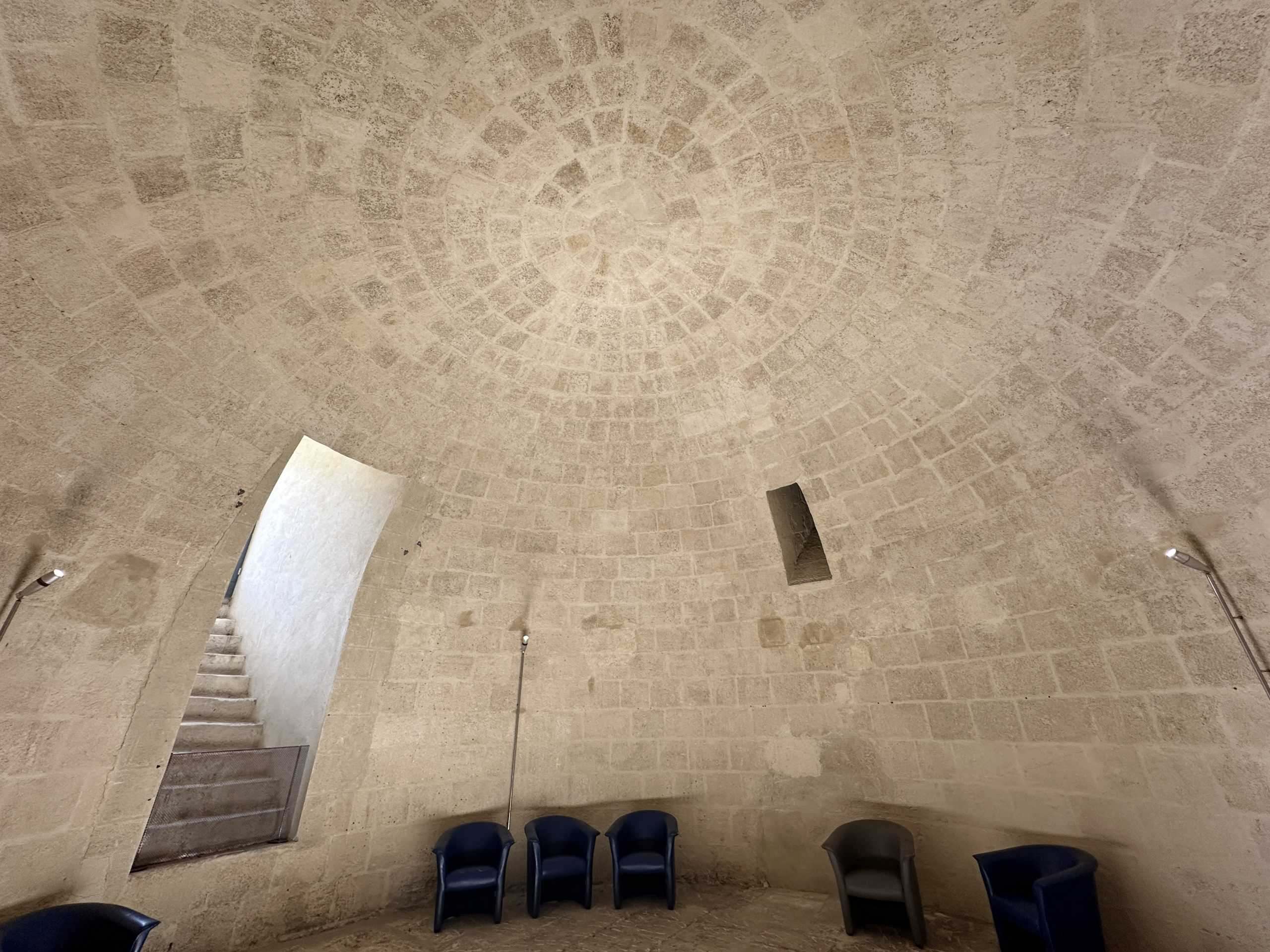 First floor hall with domed ceiling