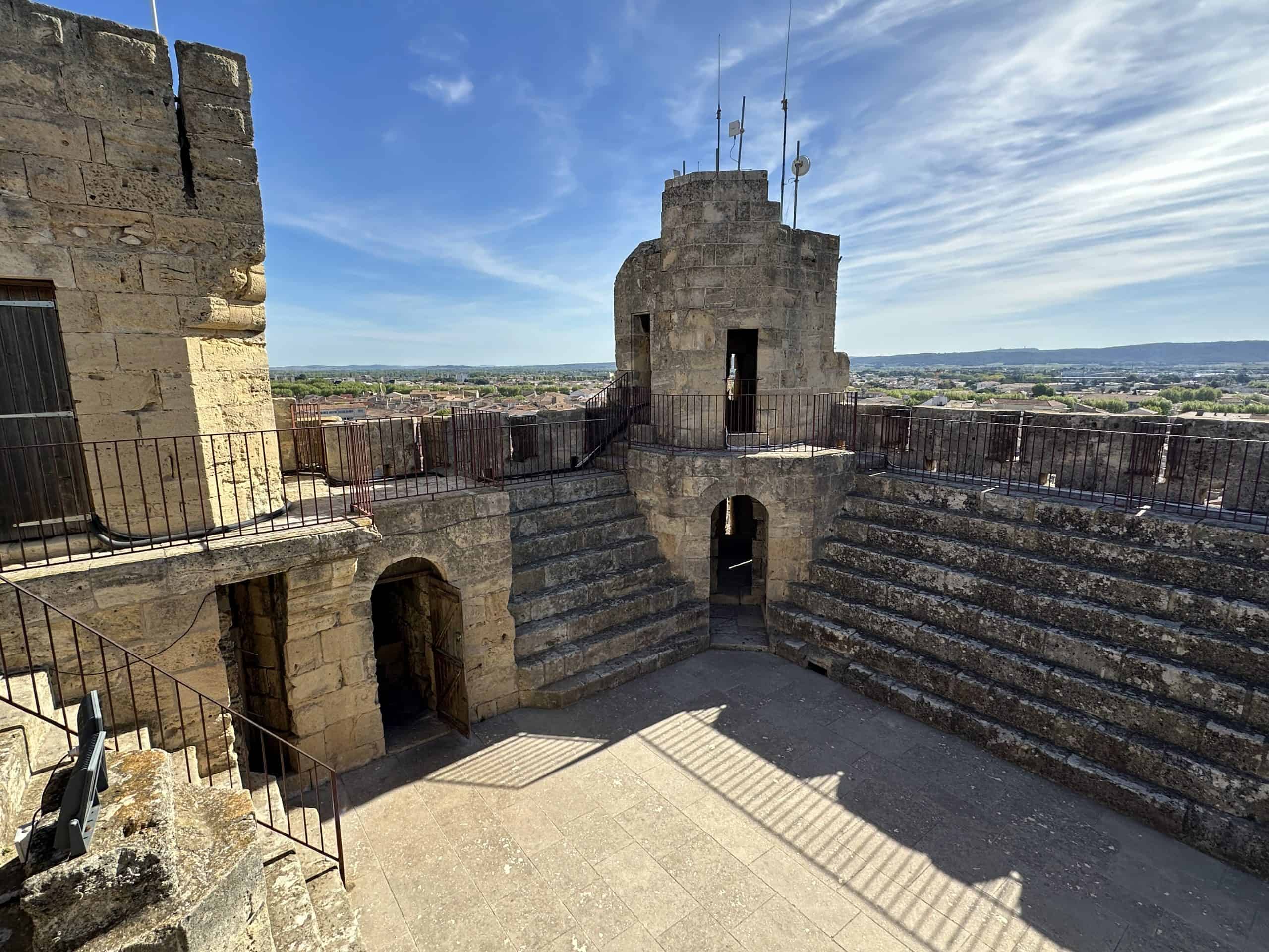 Terrace at top of tower