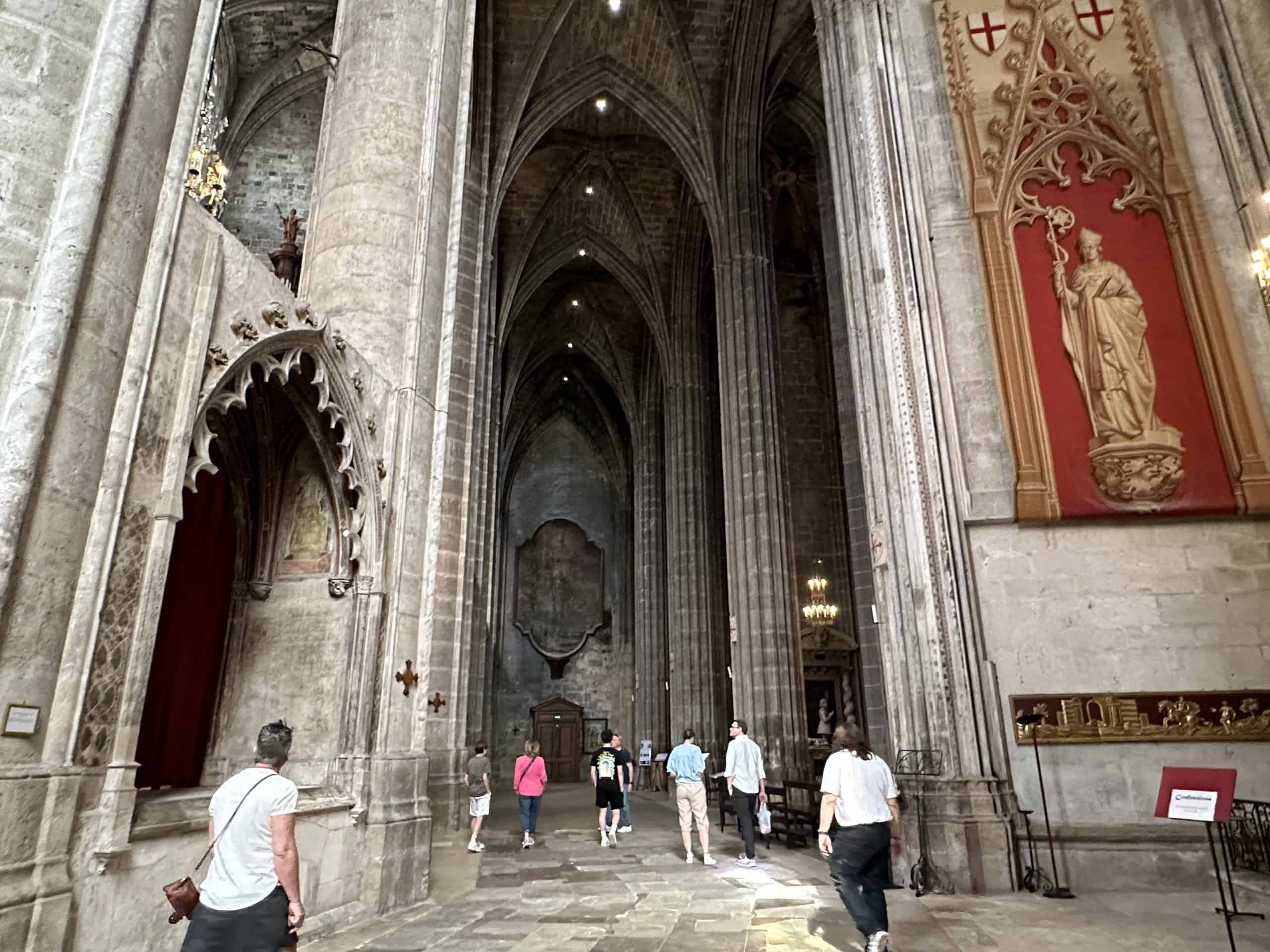 Inside the cathedral