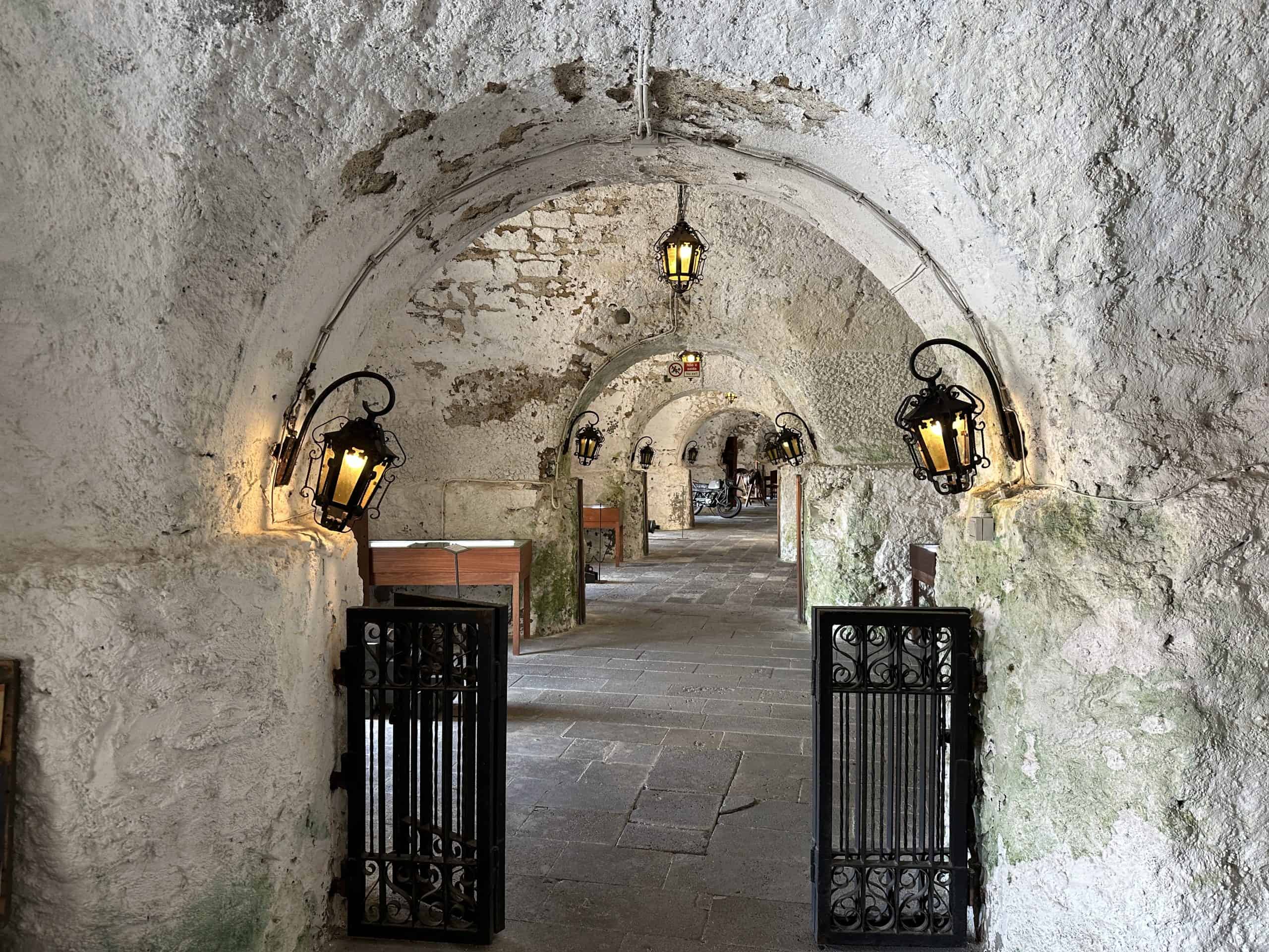 Interior corridors of the fort