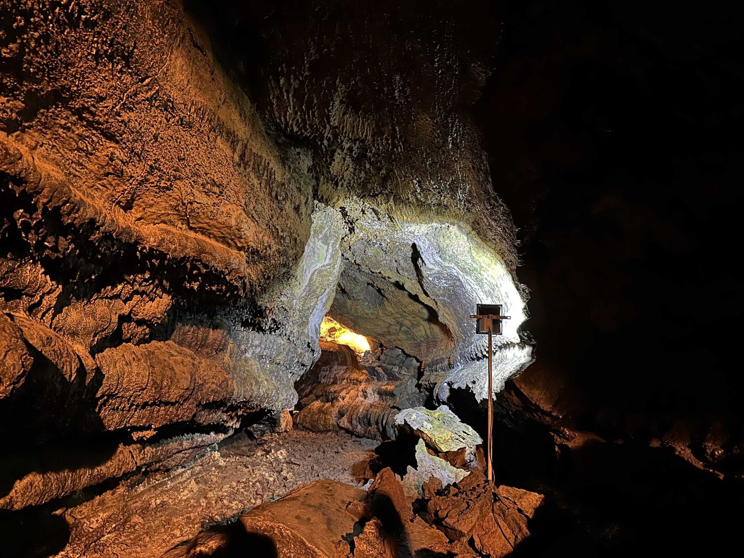 Entrance to caves