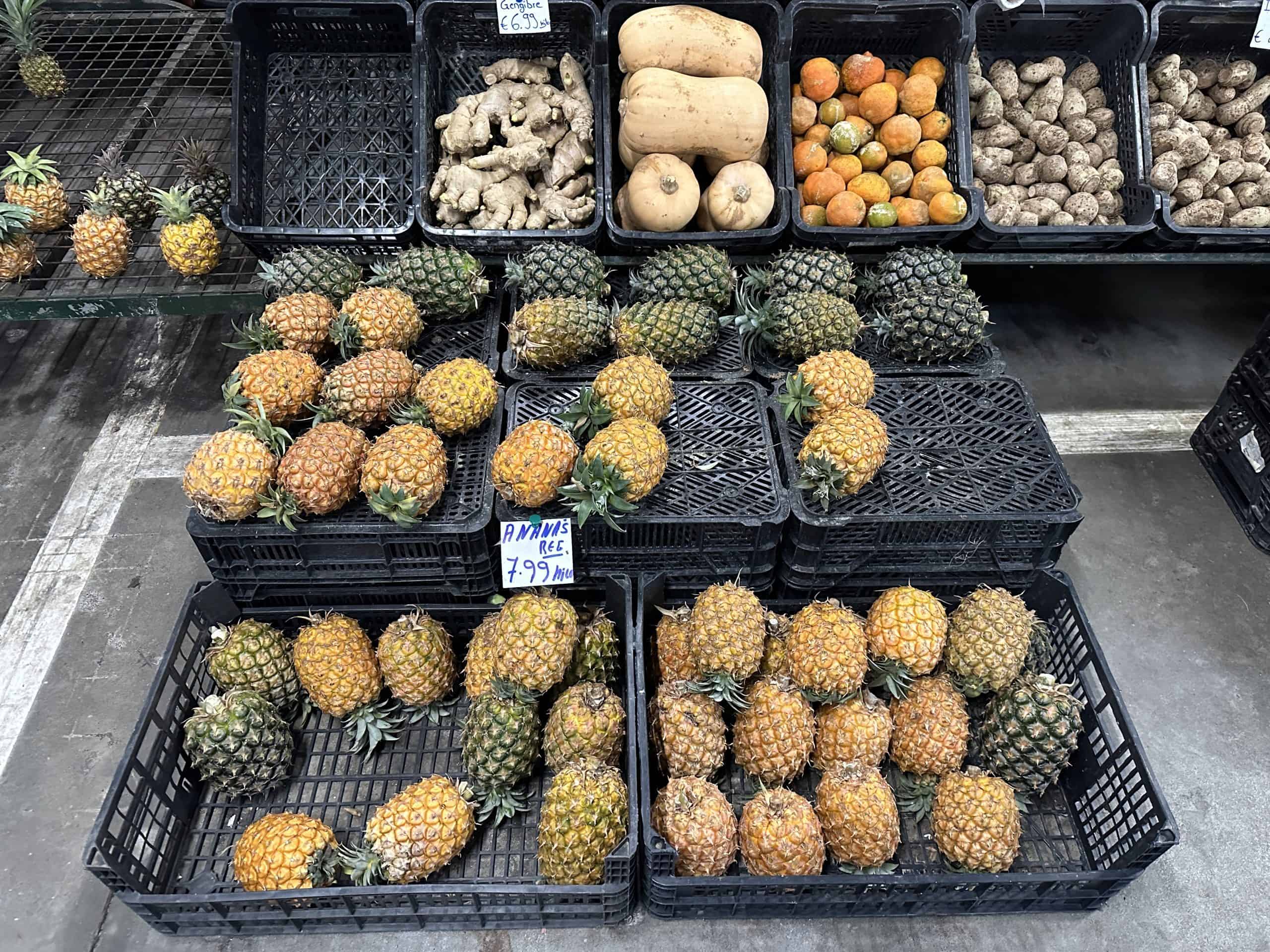 Fresh pineapples