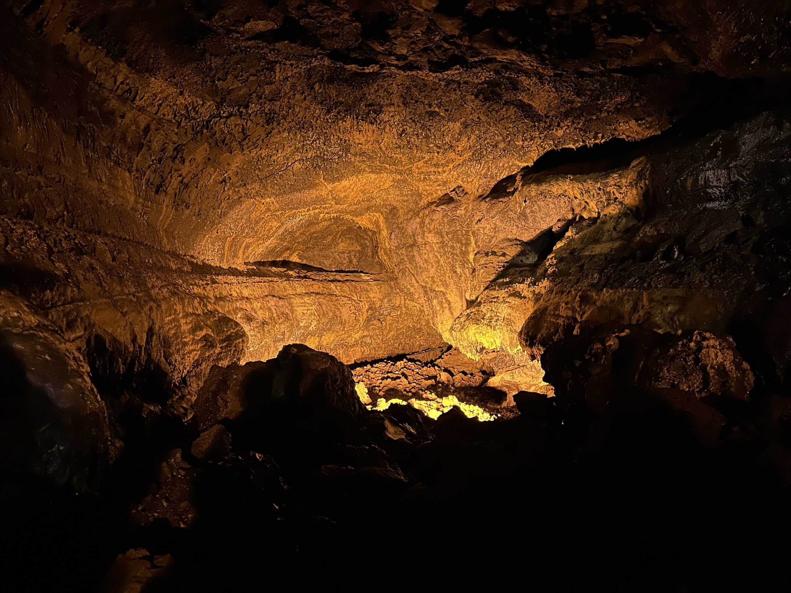 Inside the caves