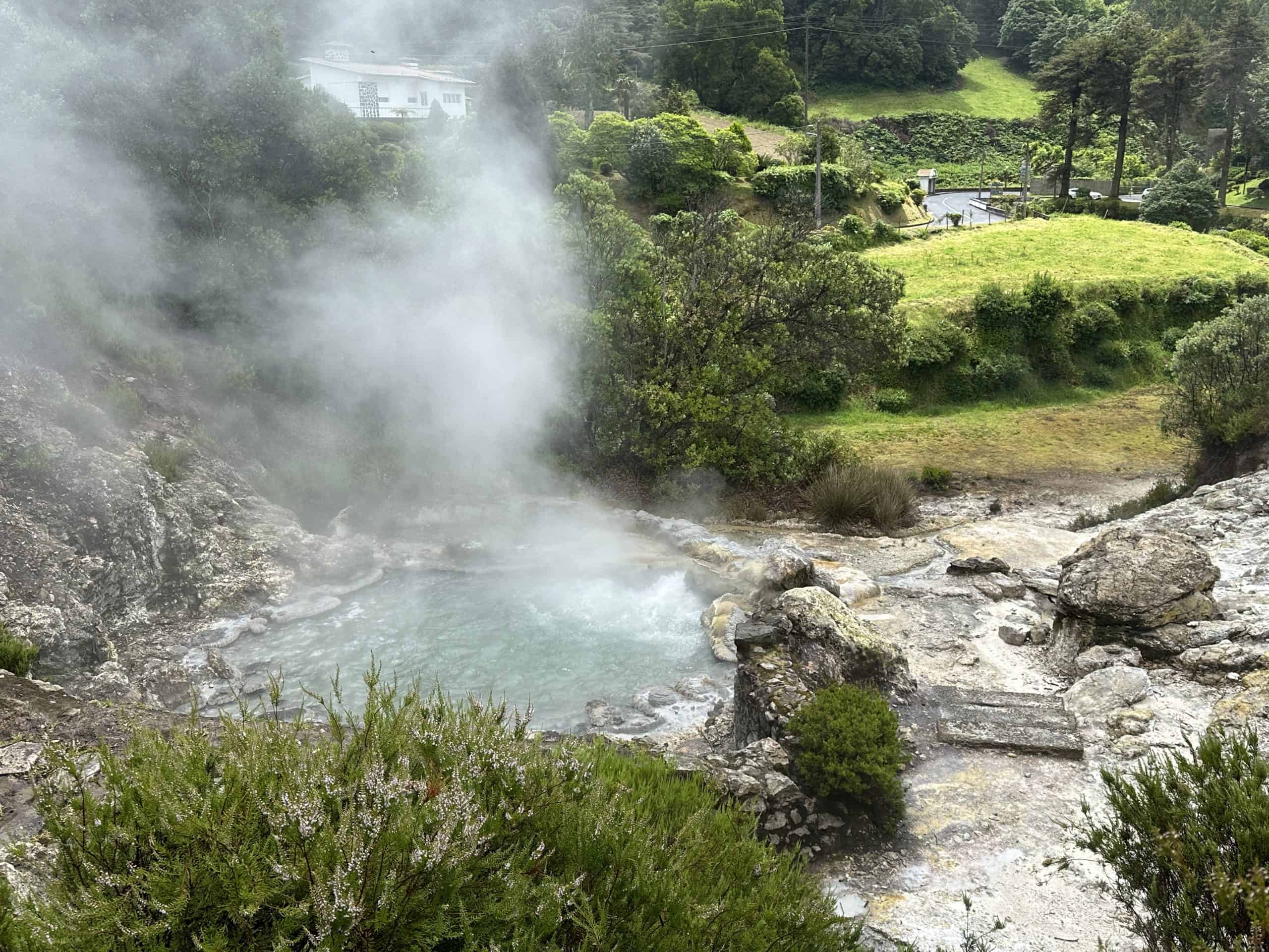 bubbling pools in Furnas Caldeiras