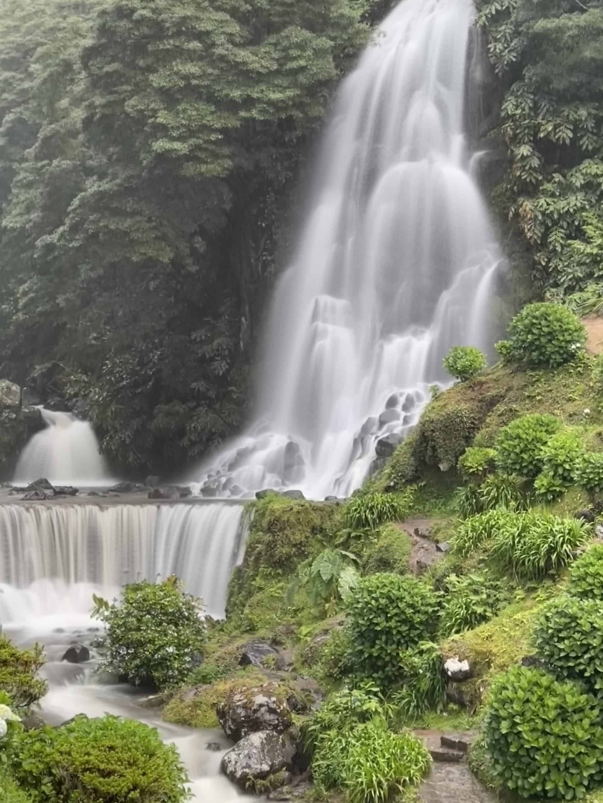Waterfalls at Ribeira dos Caldeiros