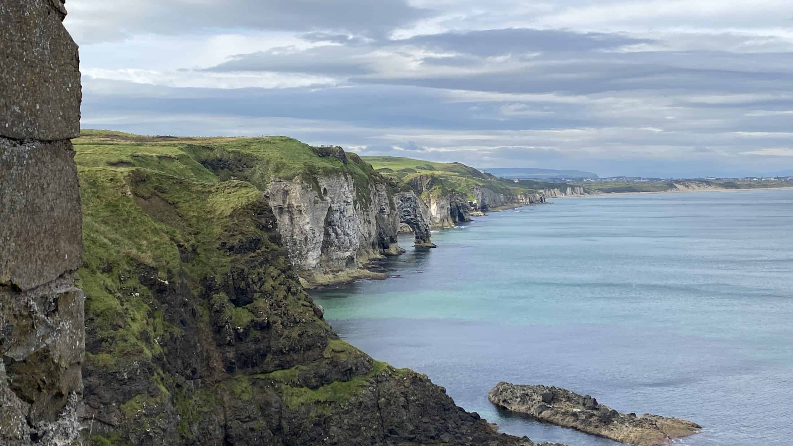 The stunning views from Dunluce Castle