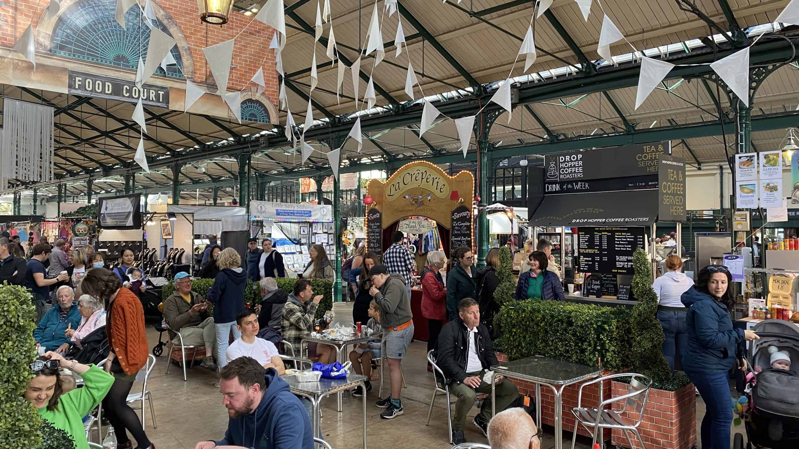 Food court area in the market