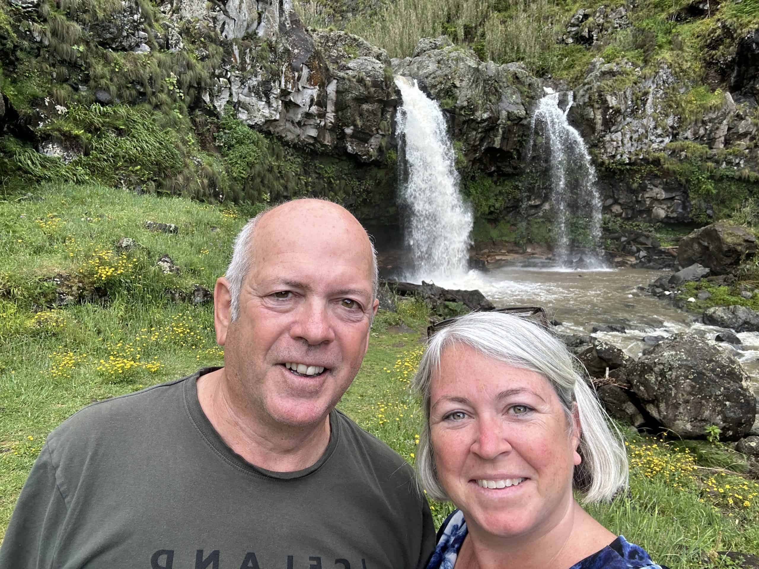 Our selfie in the beautiful Nordeste São Miguel