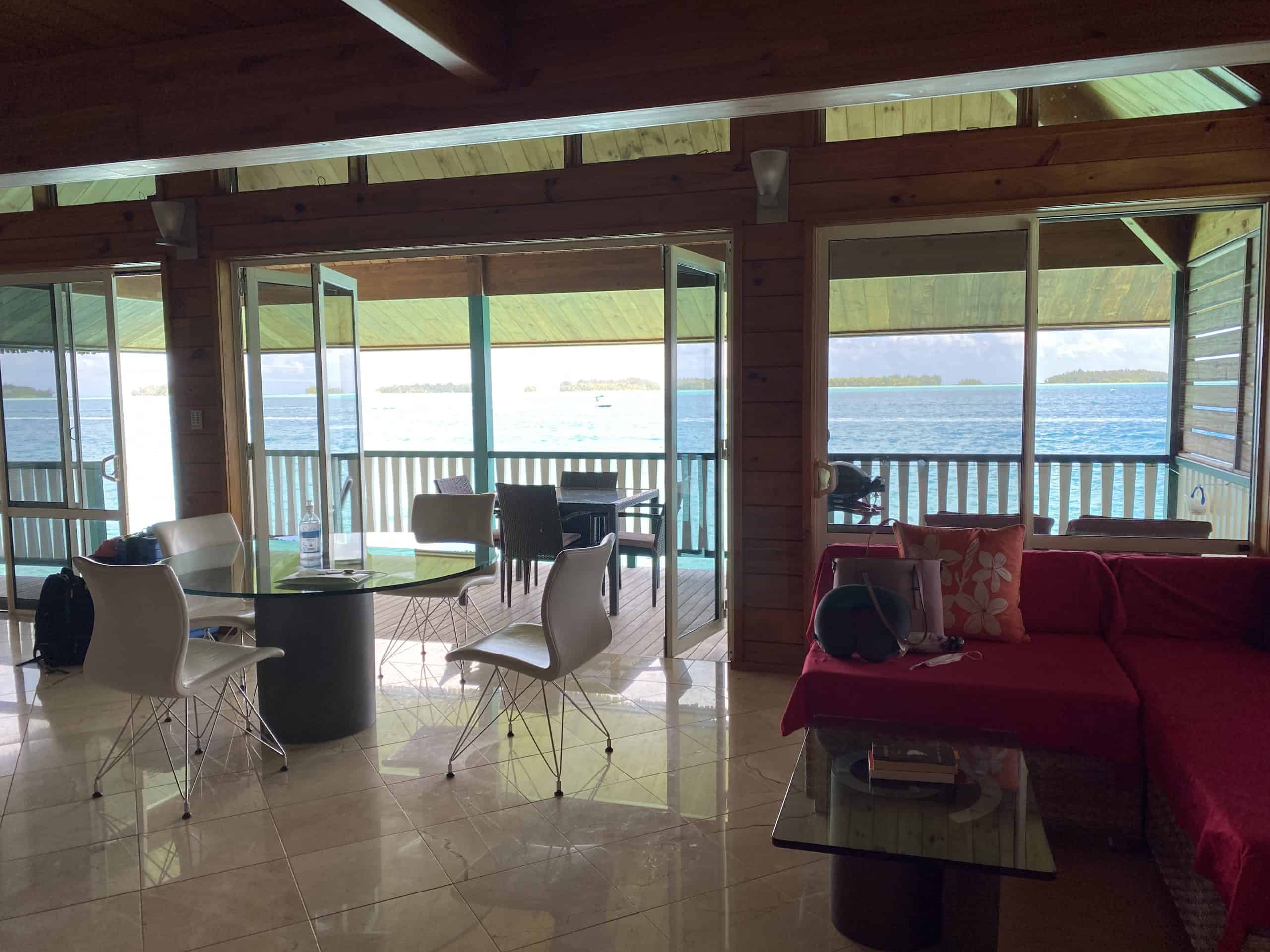 Living room of the bungalow
