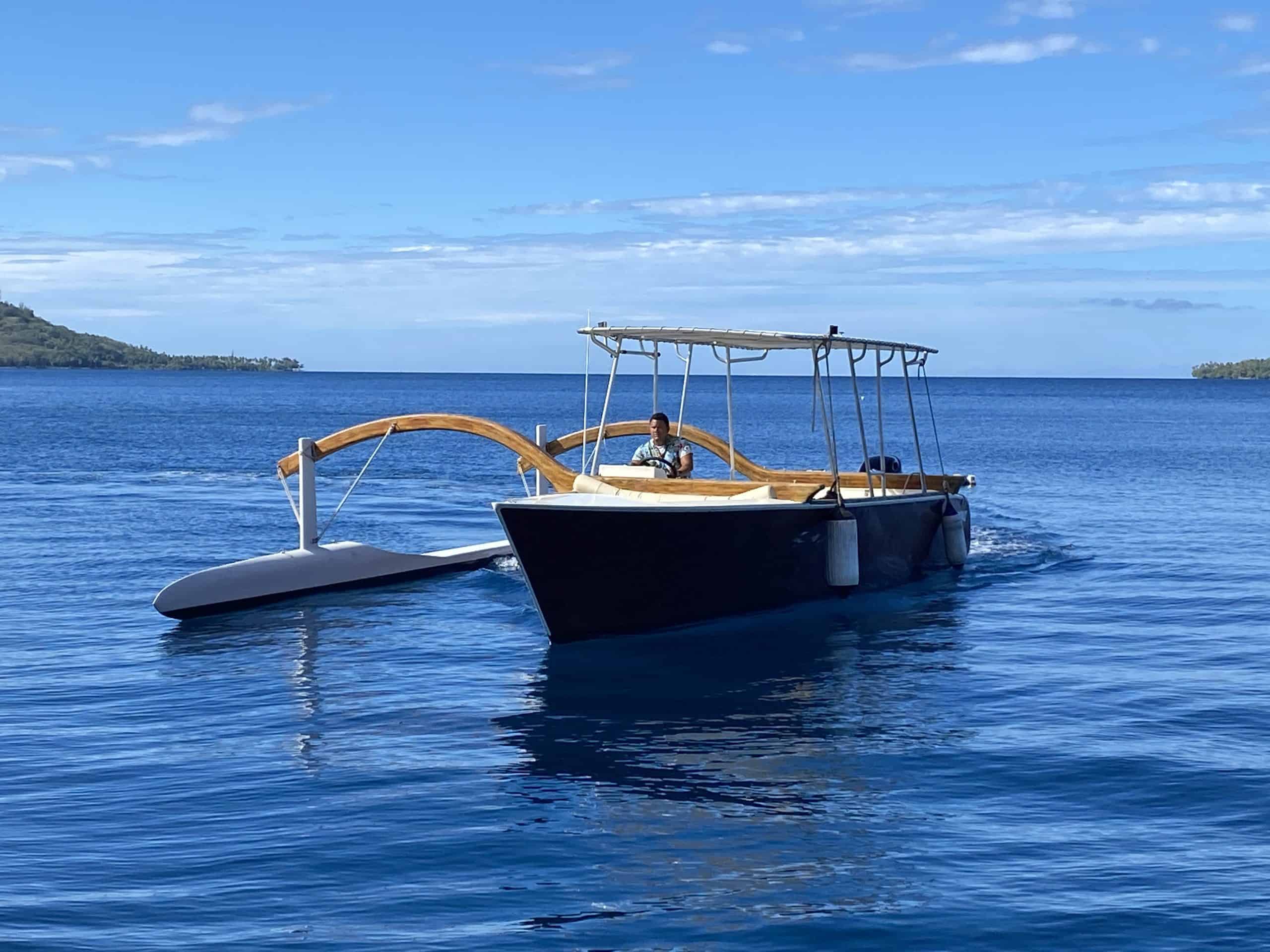 Our outrigger boat for the tour