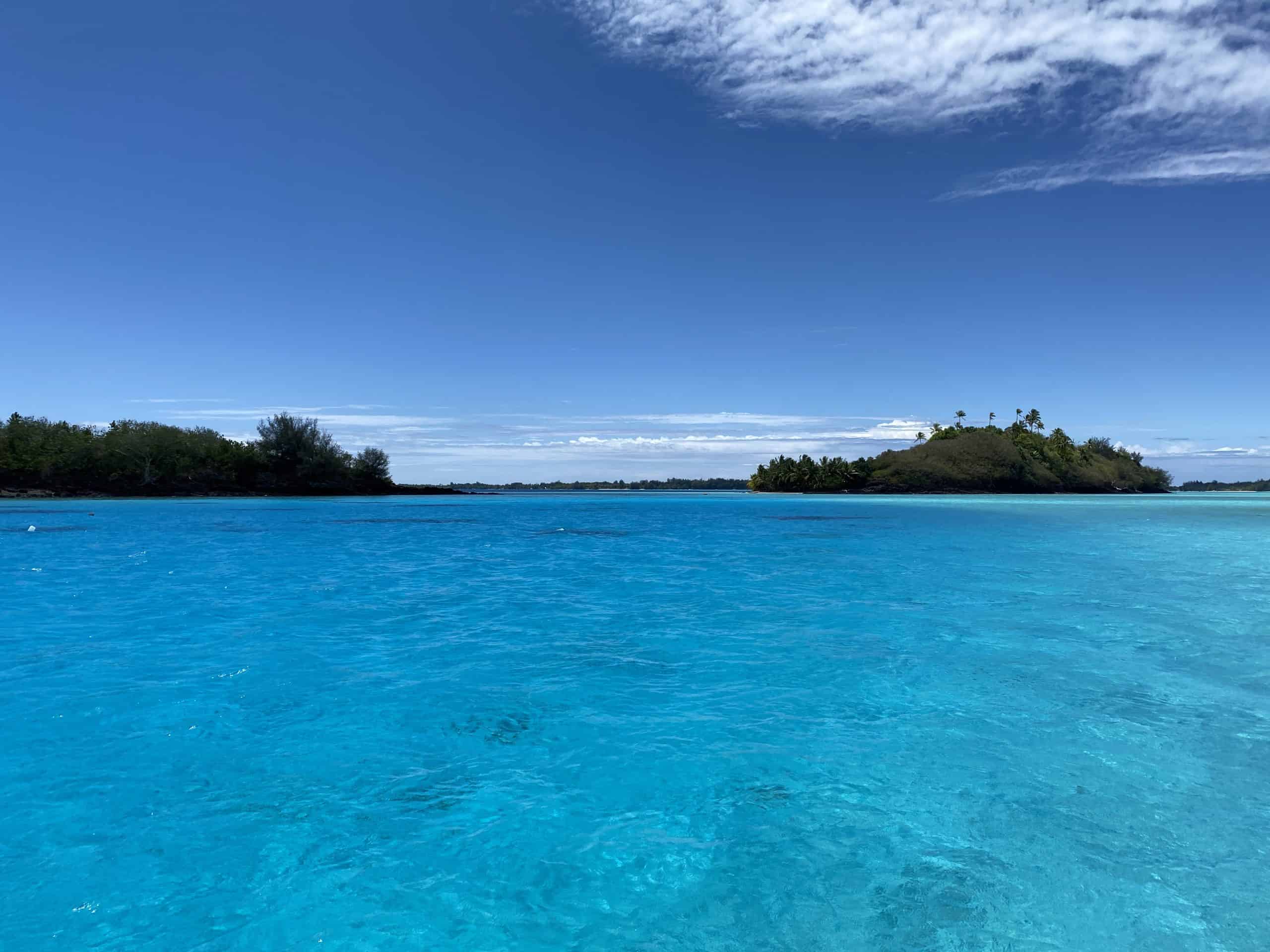 The beautiful Bora Bora lagoon