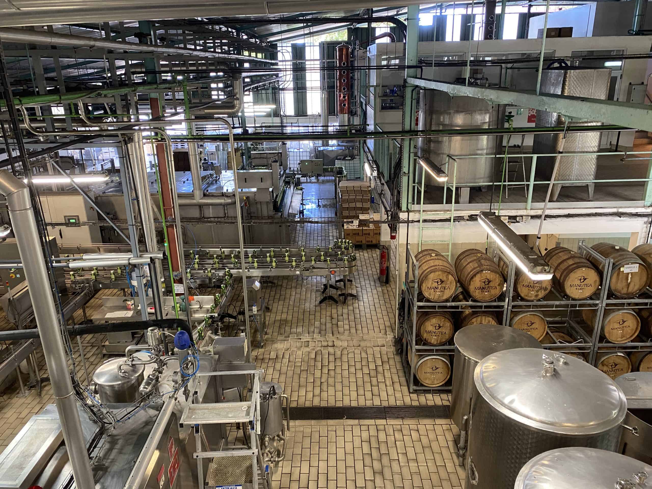 Factory floor at Rotui Juice factory