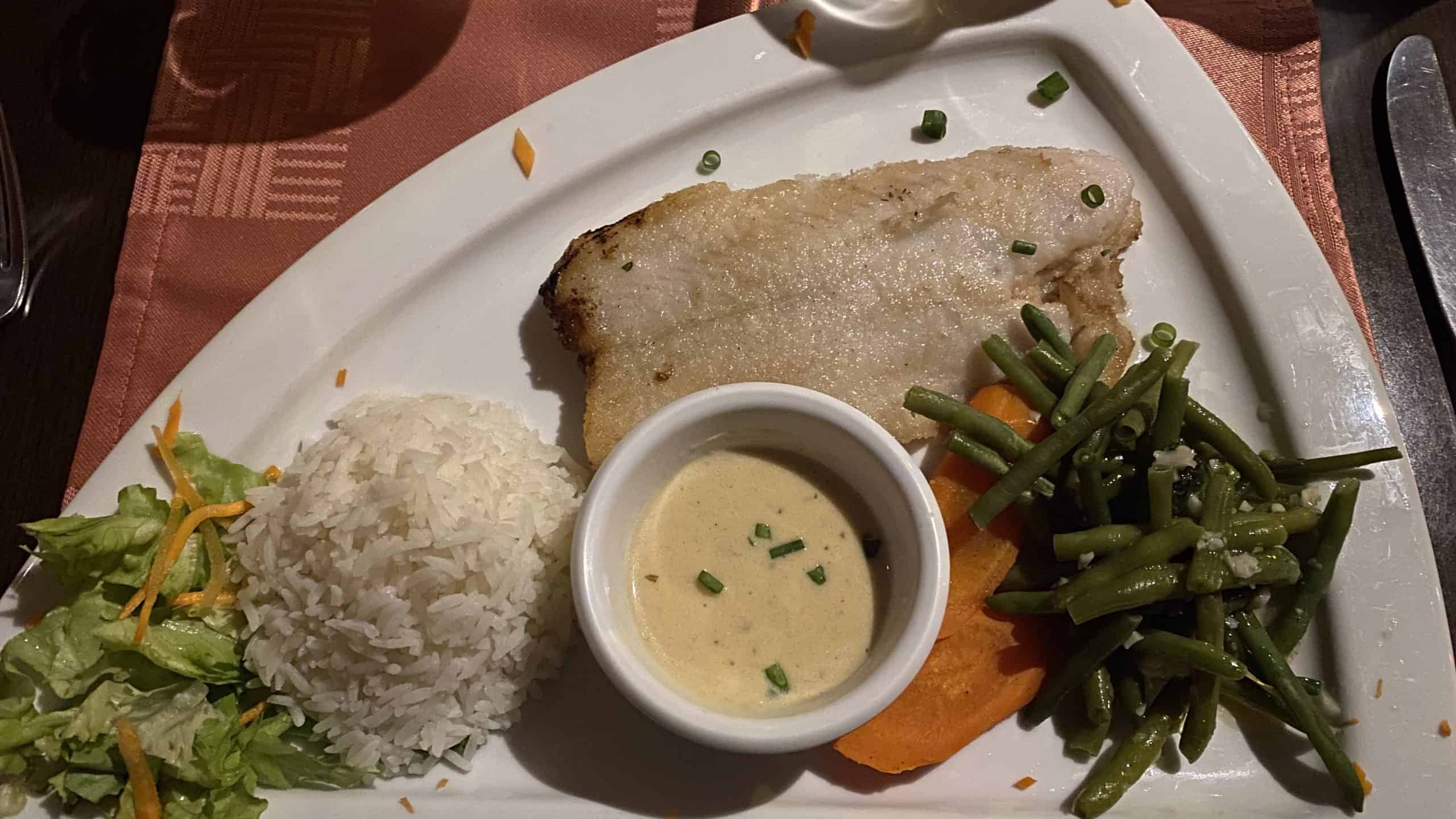 Parrotfish stuffed with crab