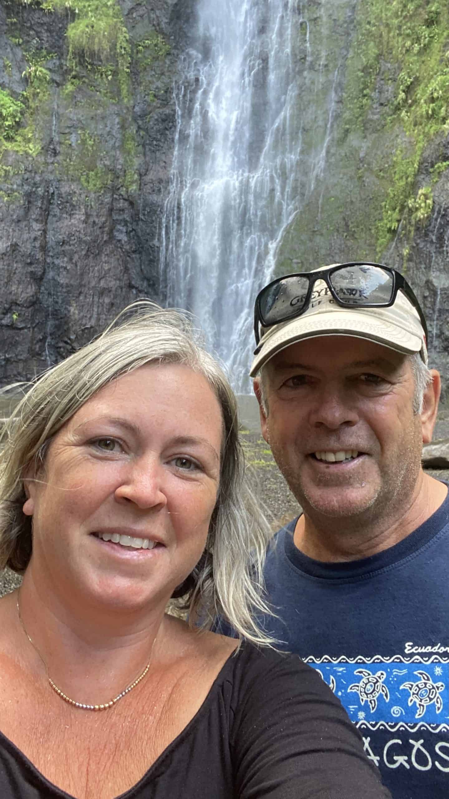 Our selfie at the falls