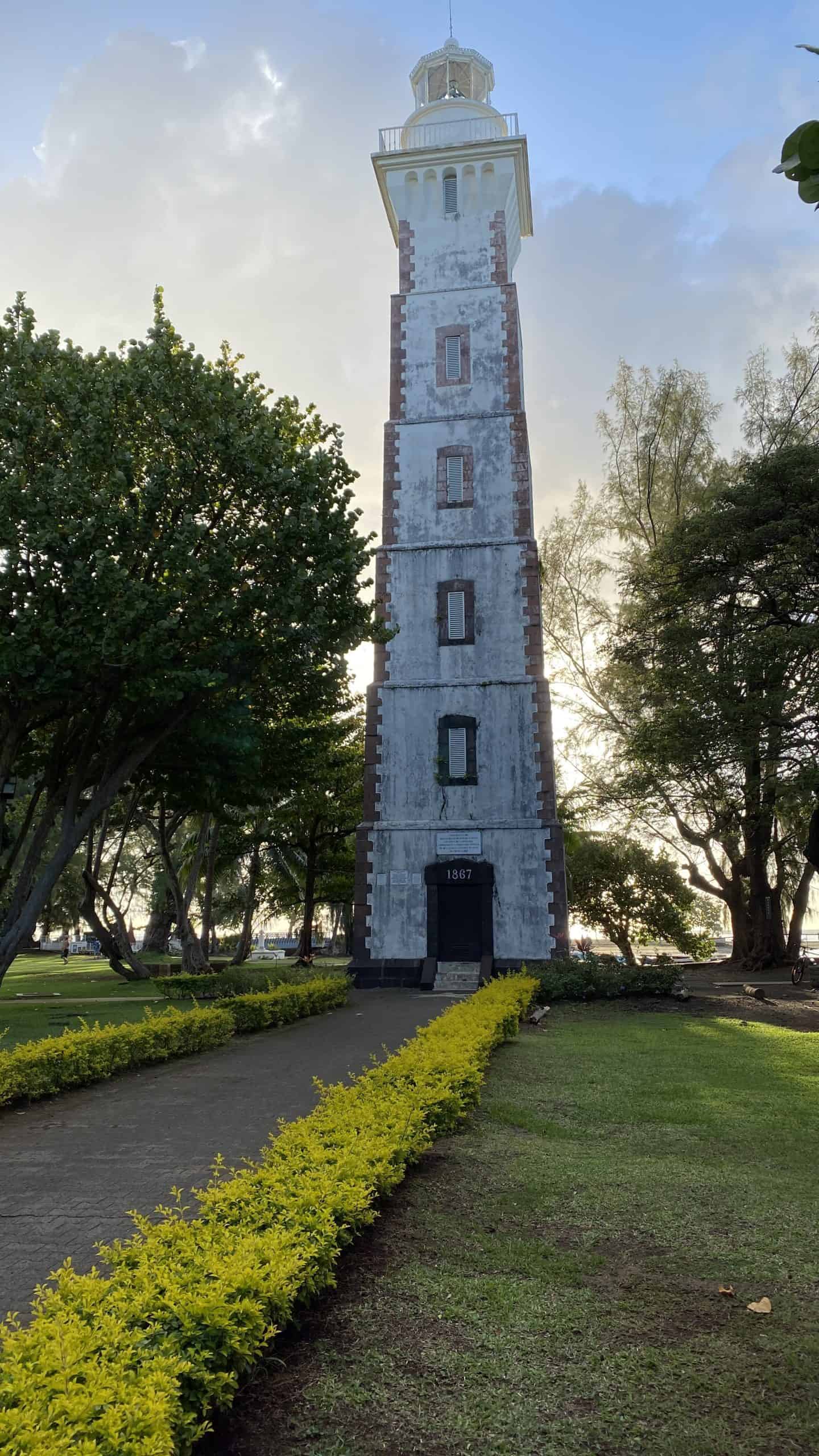 The lighthouse at Pointe Venus