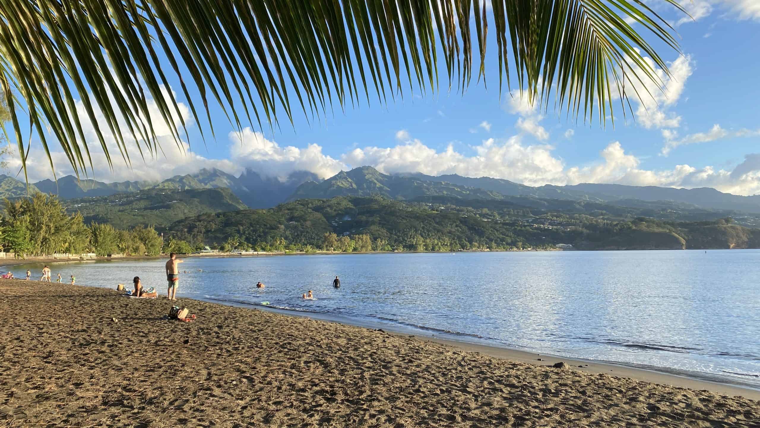 The beach at Pointe Venus