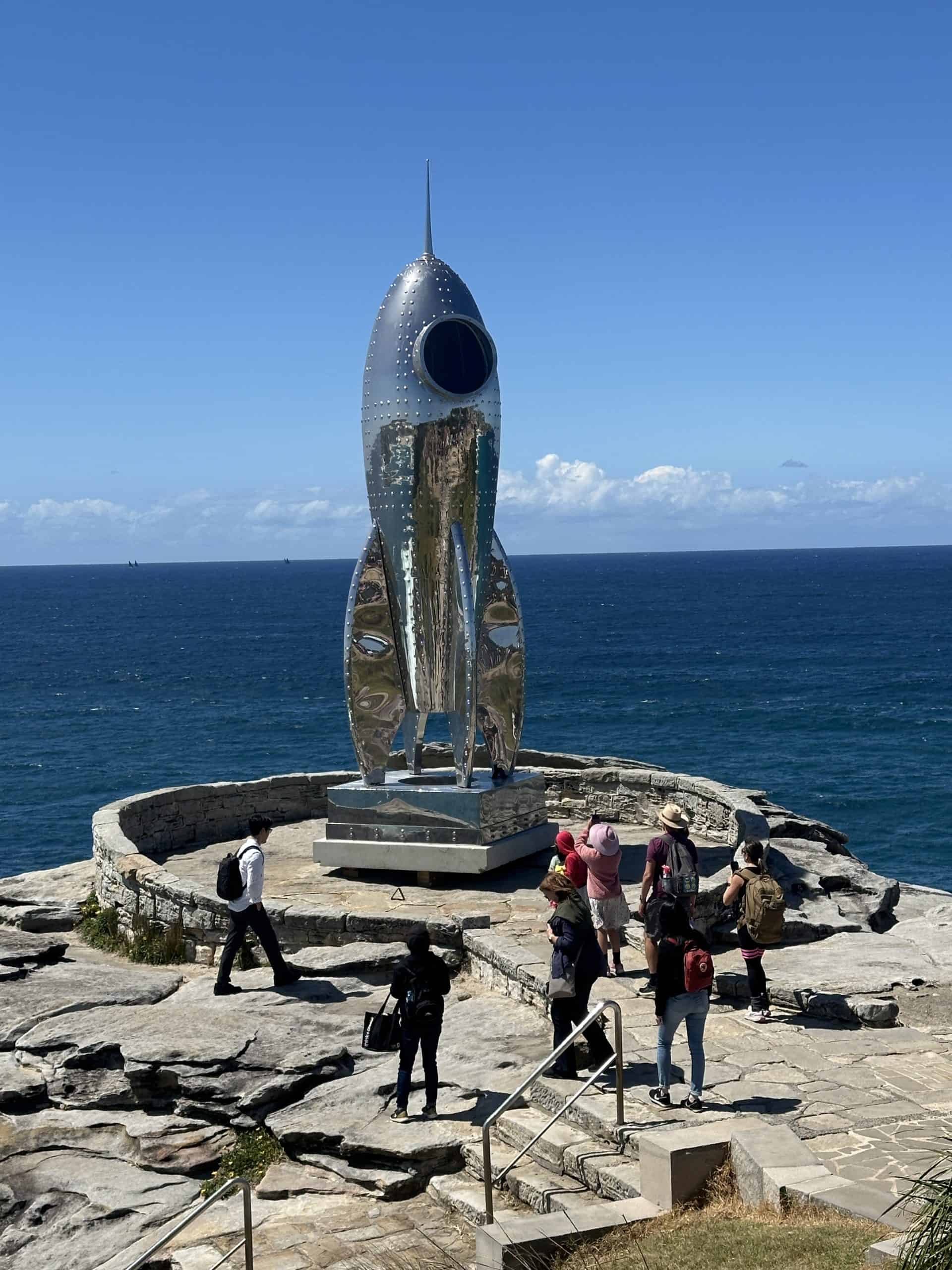 Art installation along the coast