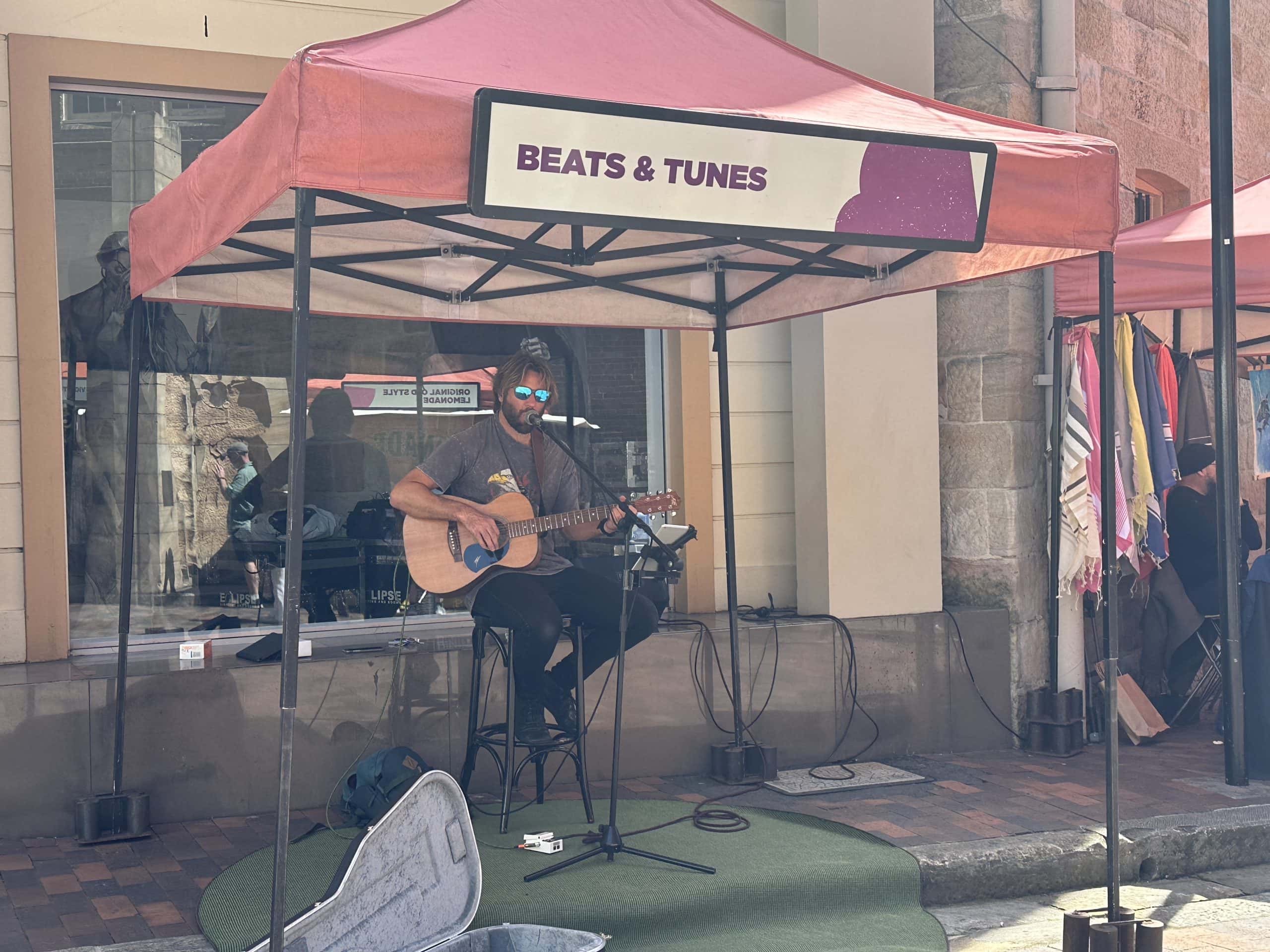 Live music at the market