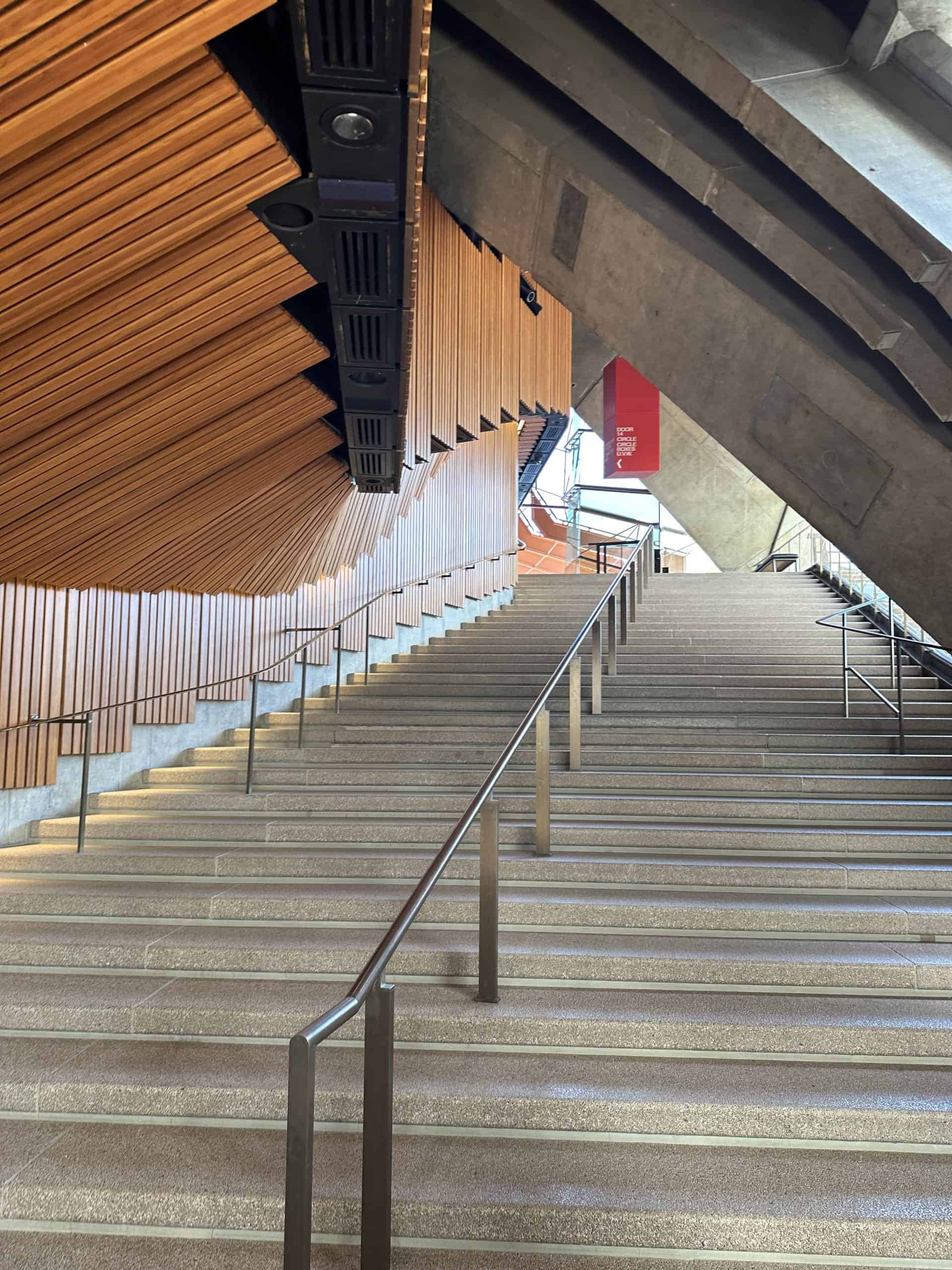 Interior staircase to reach the theatre