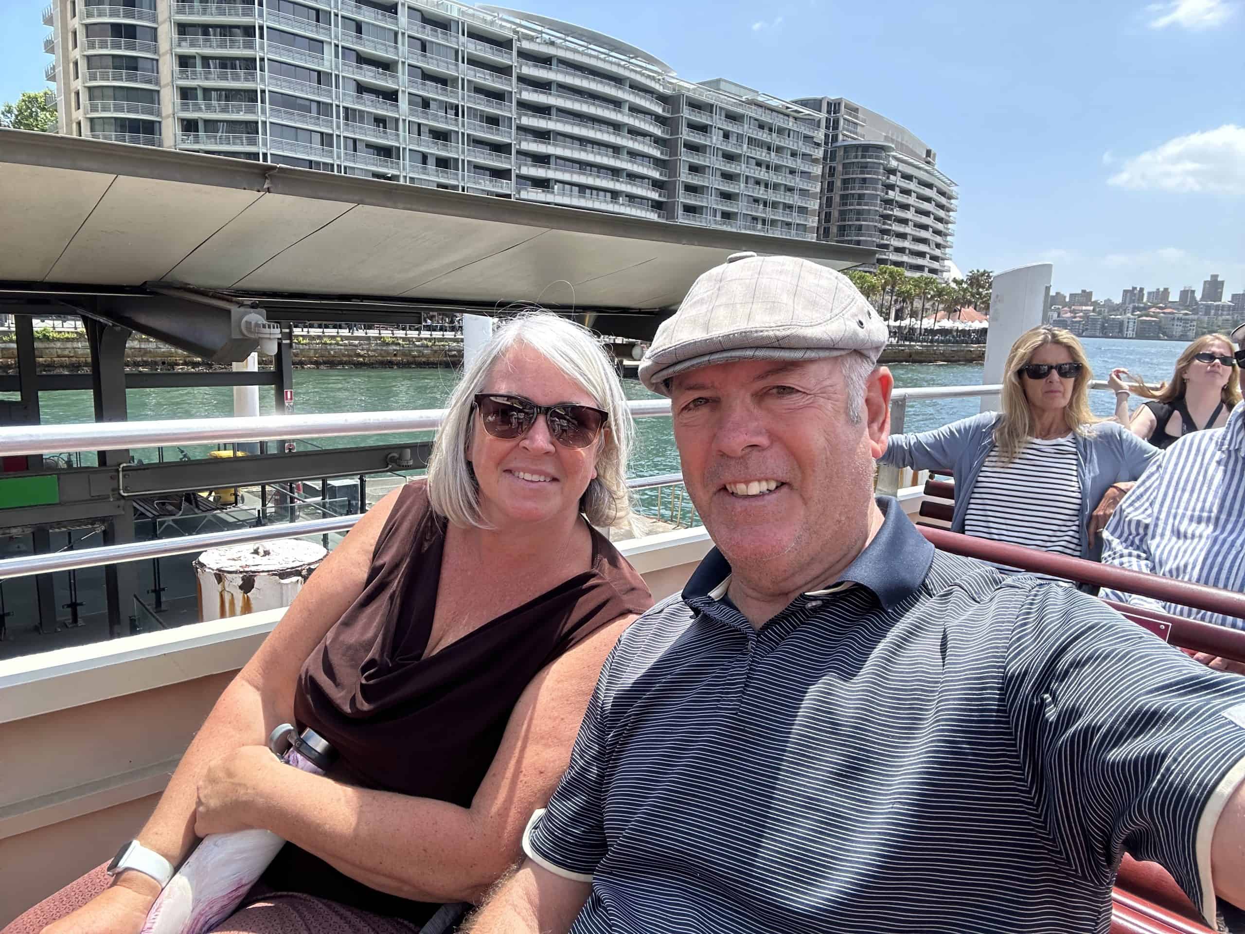 Our selfie on the ferry