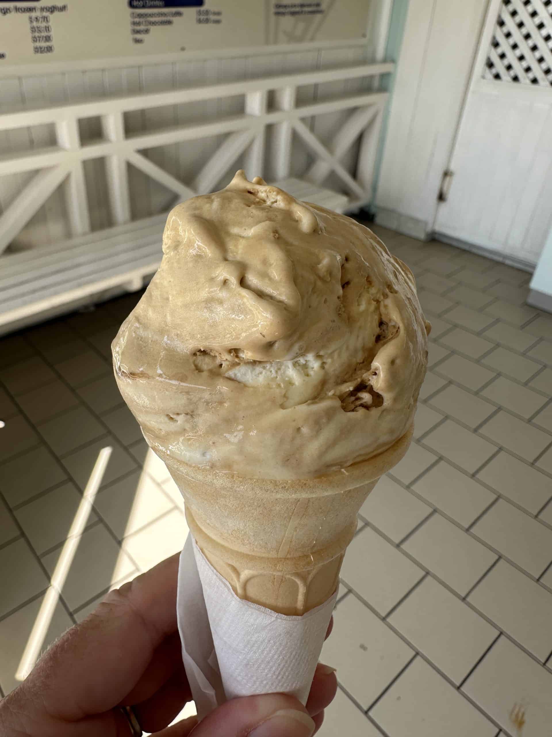 Ice cream from the parlour in the Marina Village