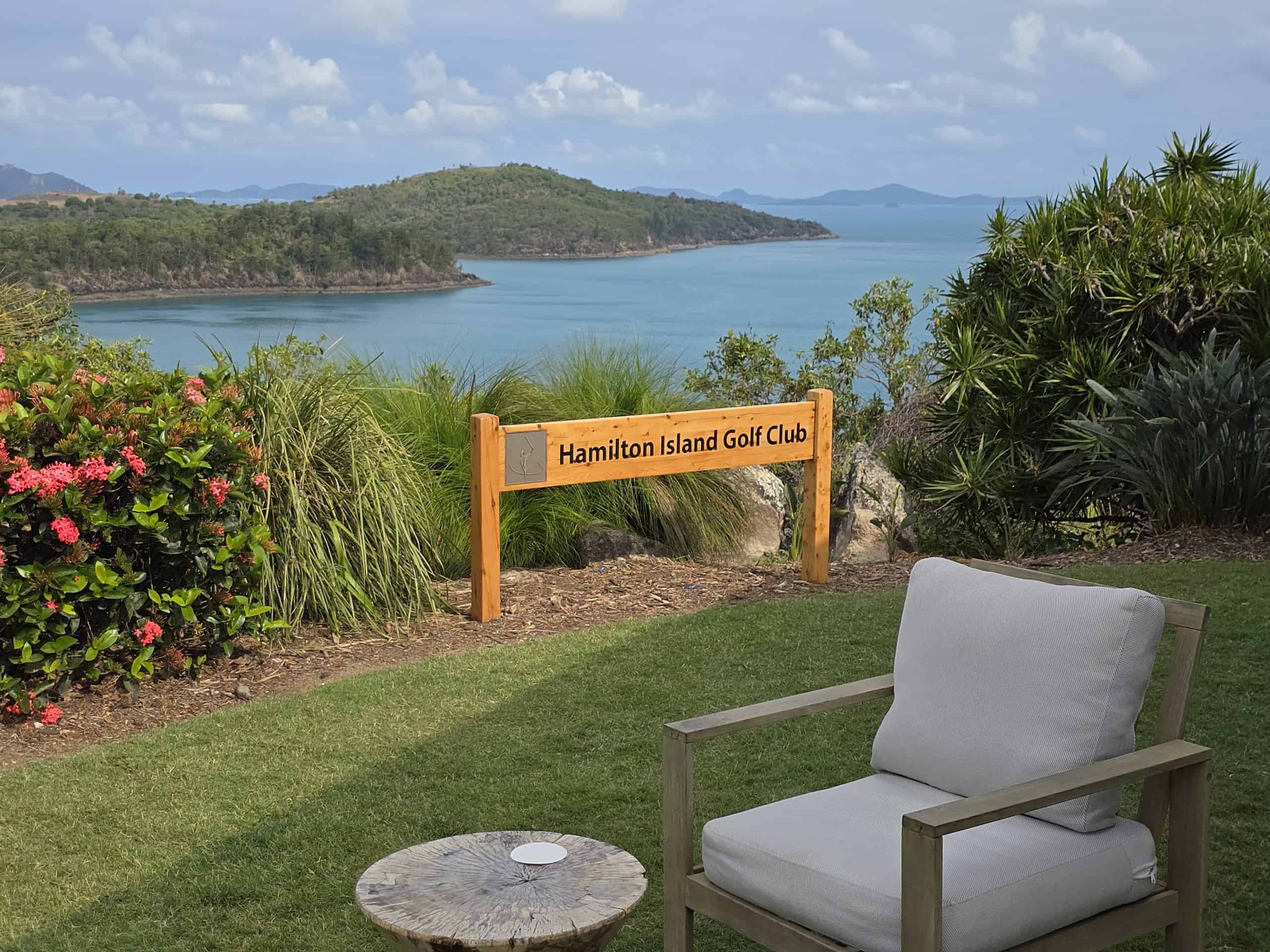 View from the club house of Hamilton Island Golf Club