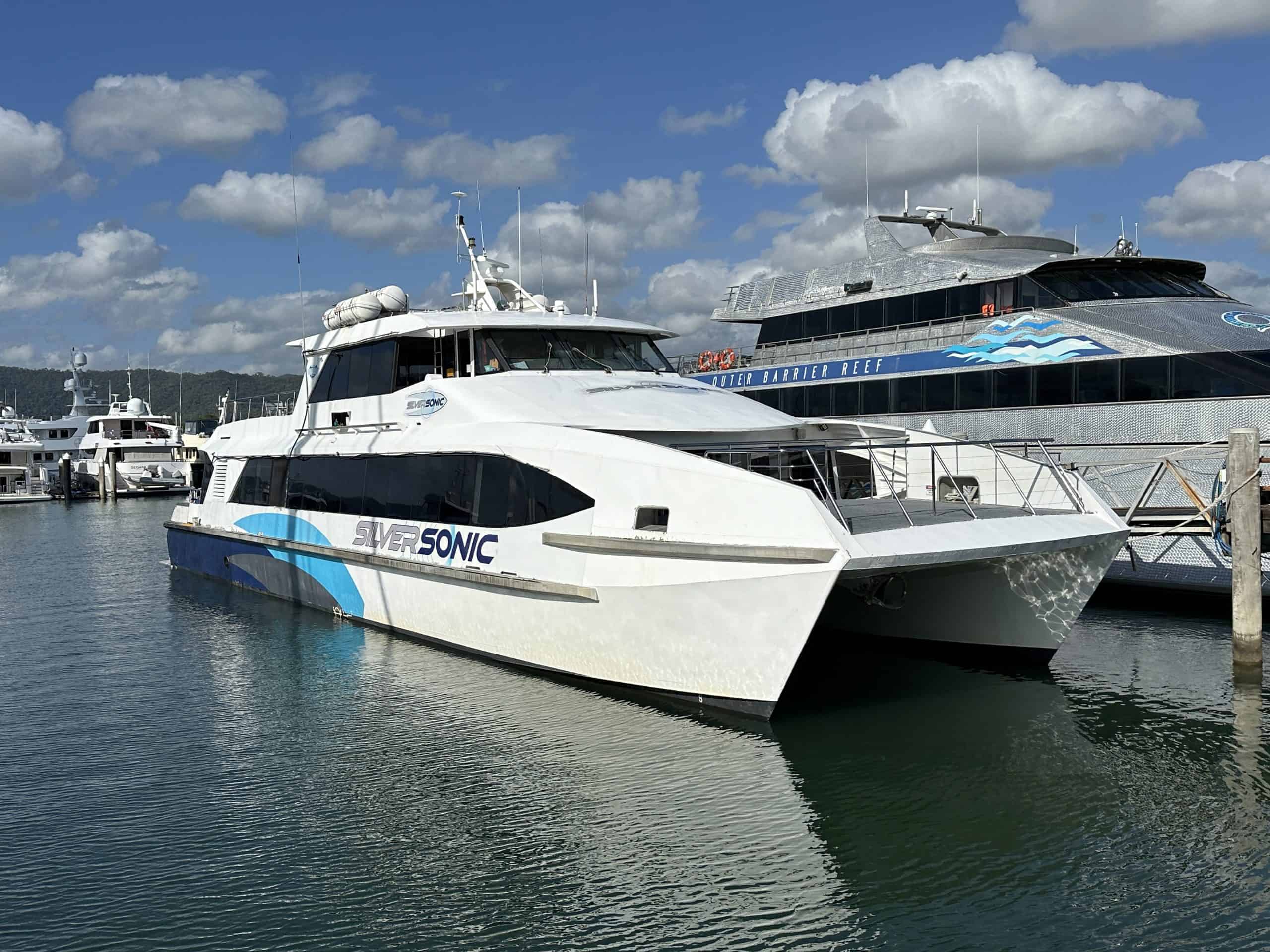 Our boat that took us to the Great Barrier Reef