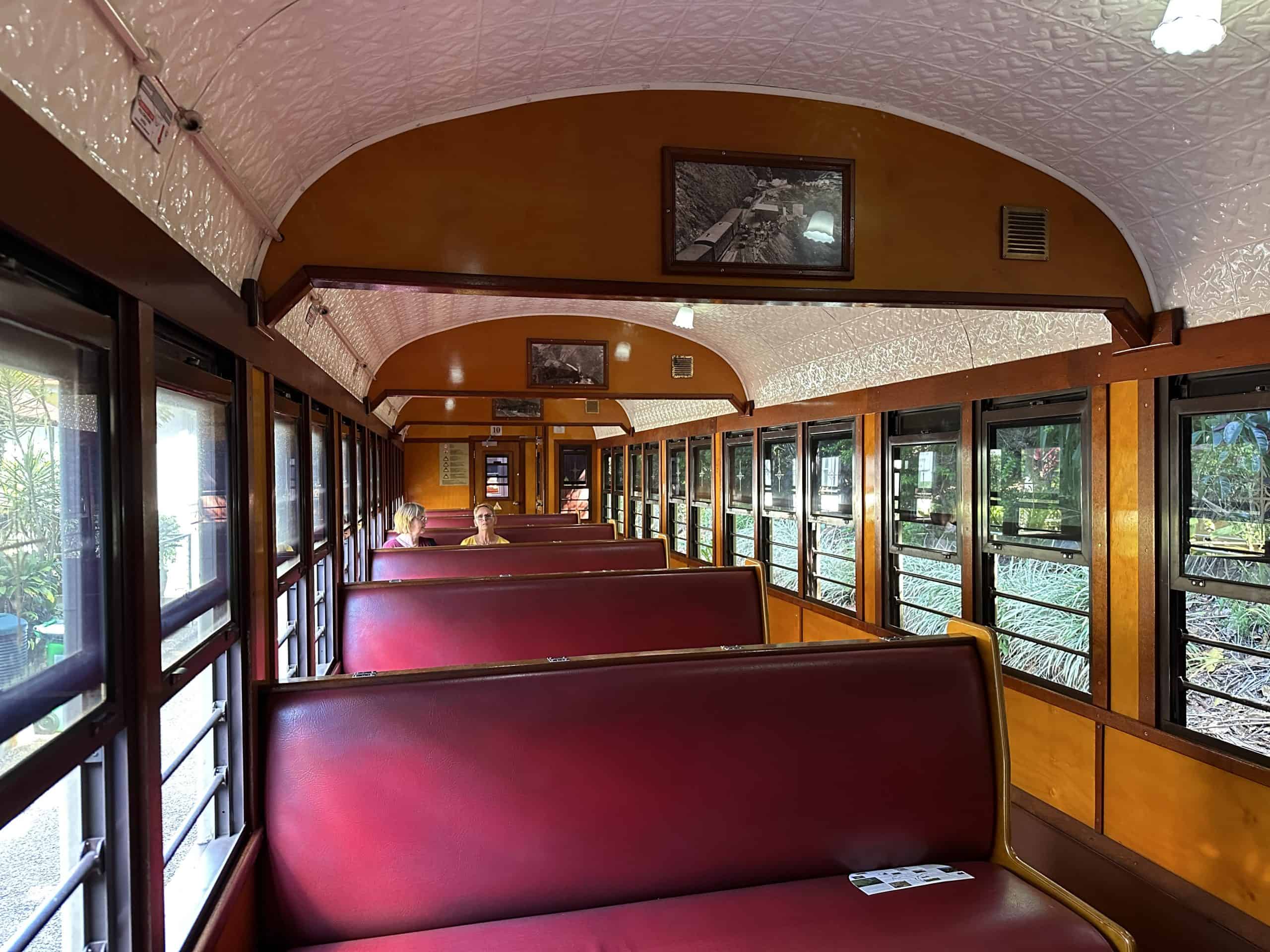 Seats on the Scenic Railway