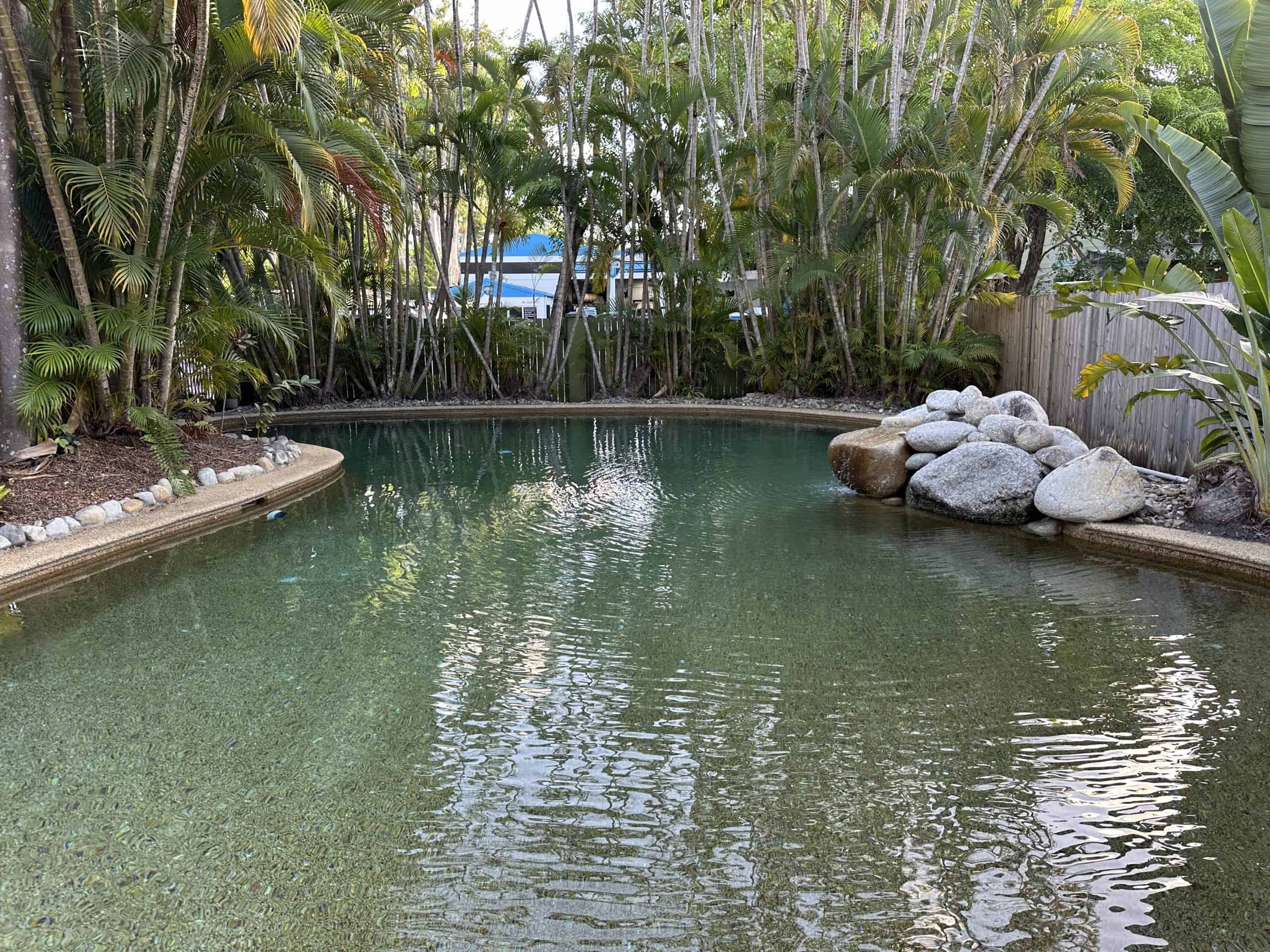 Pool area at our hotel