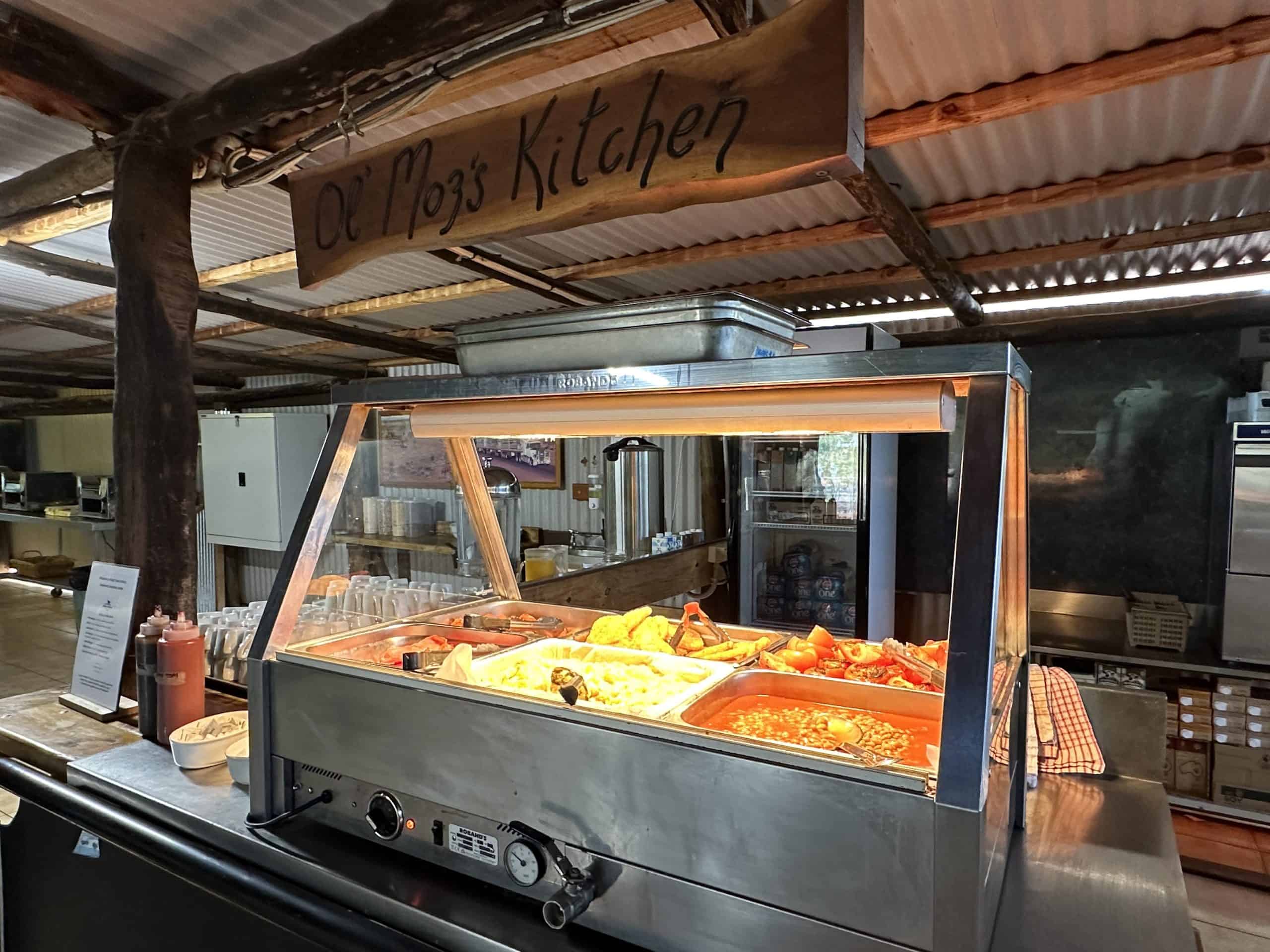 the breakfast buffet at Kings Creek Station