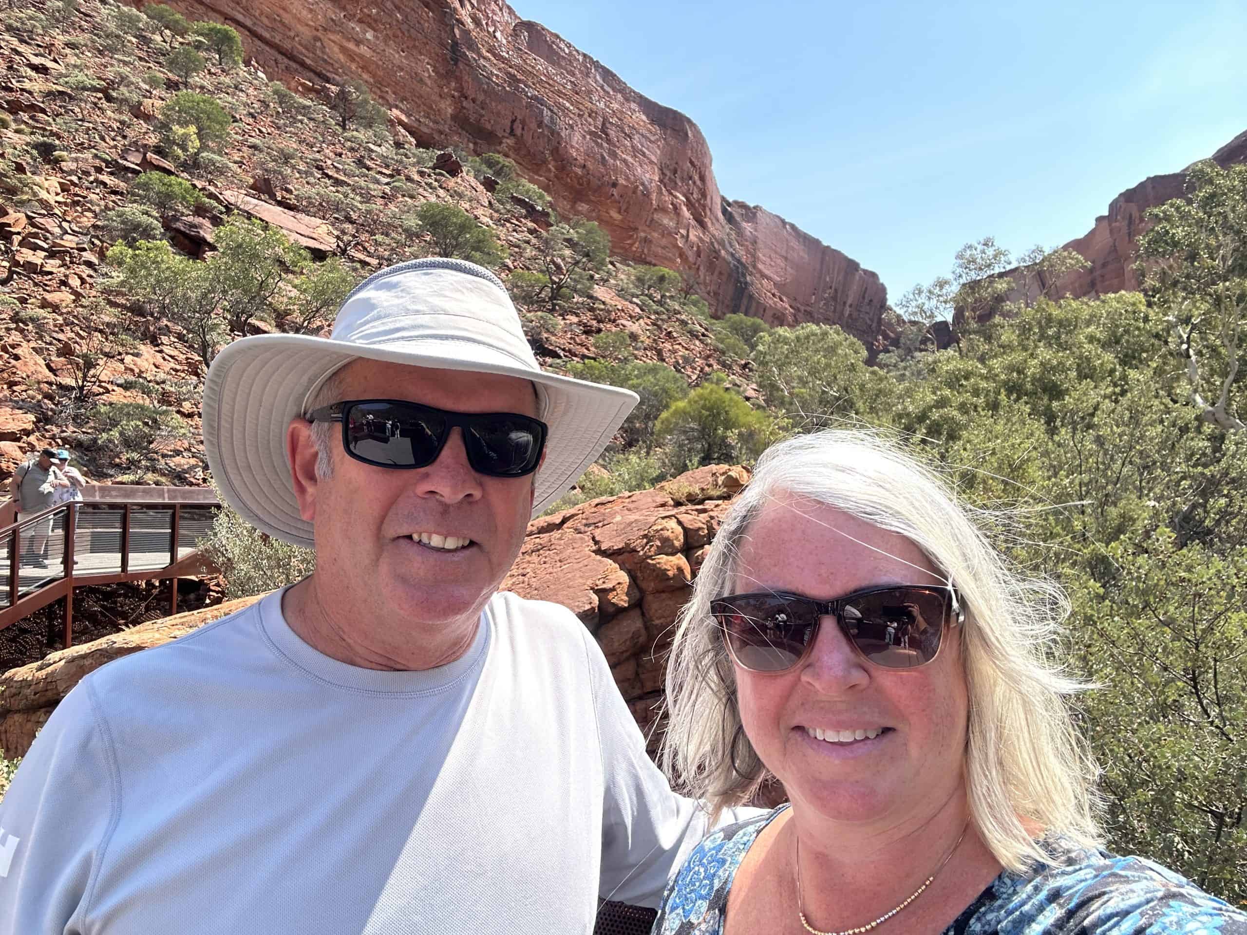 Our selfie in the canyon