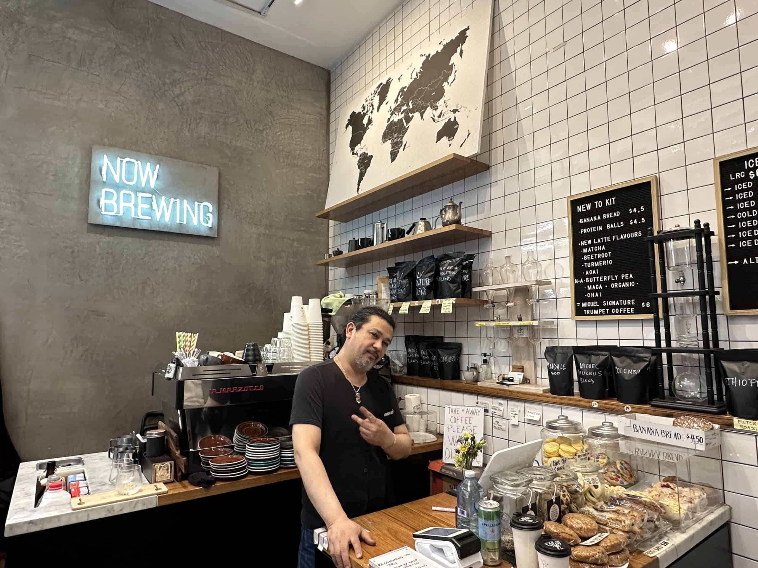 Miguel at Kit Coffee