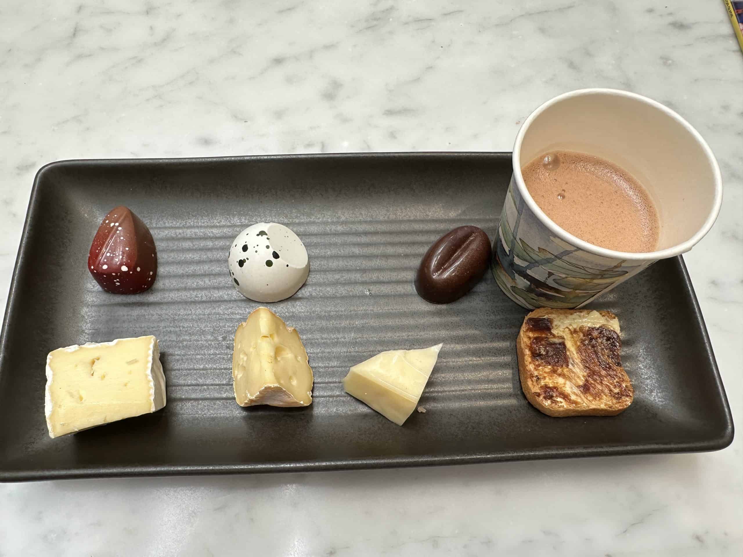 Chocolate and cheese tasting