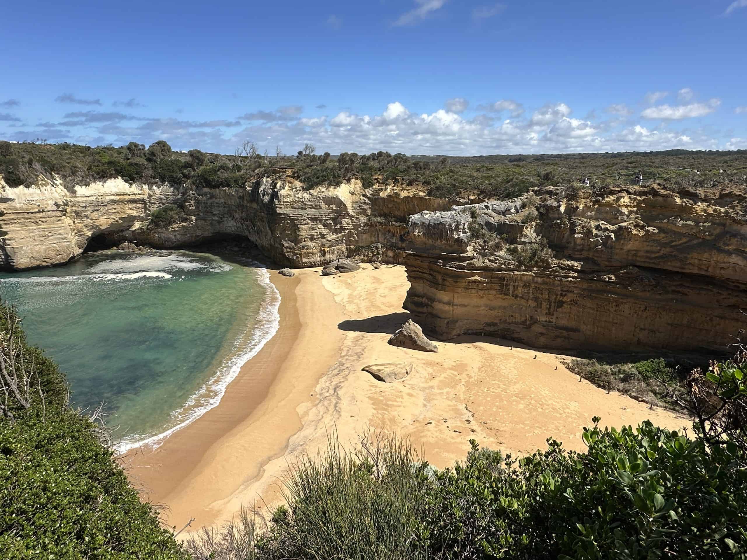 Beach area in the gorge