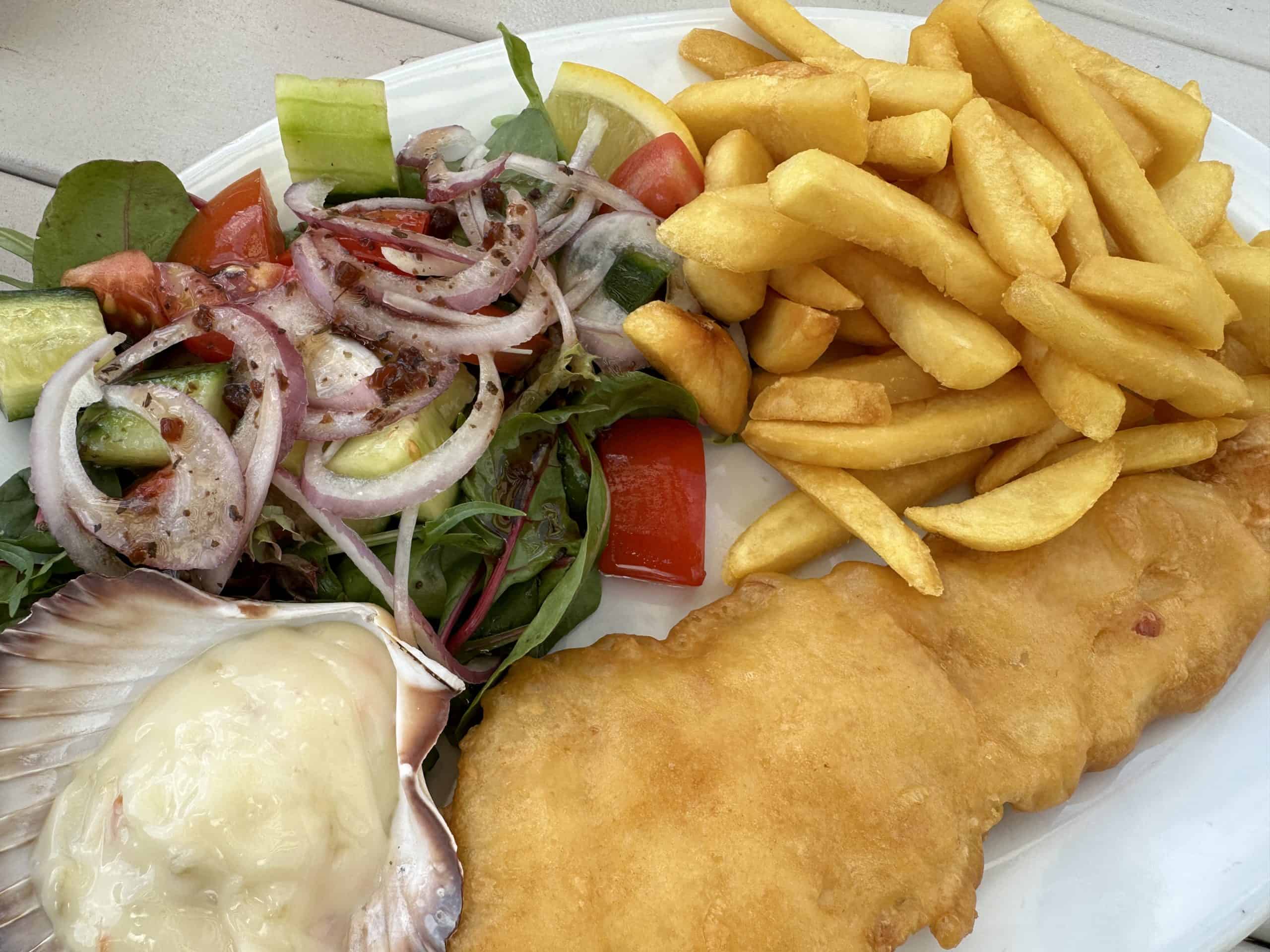 Fish and chips for lunch