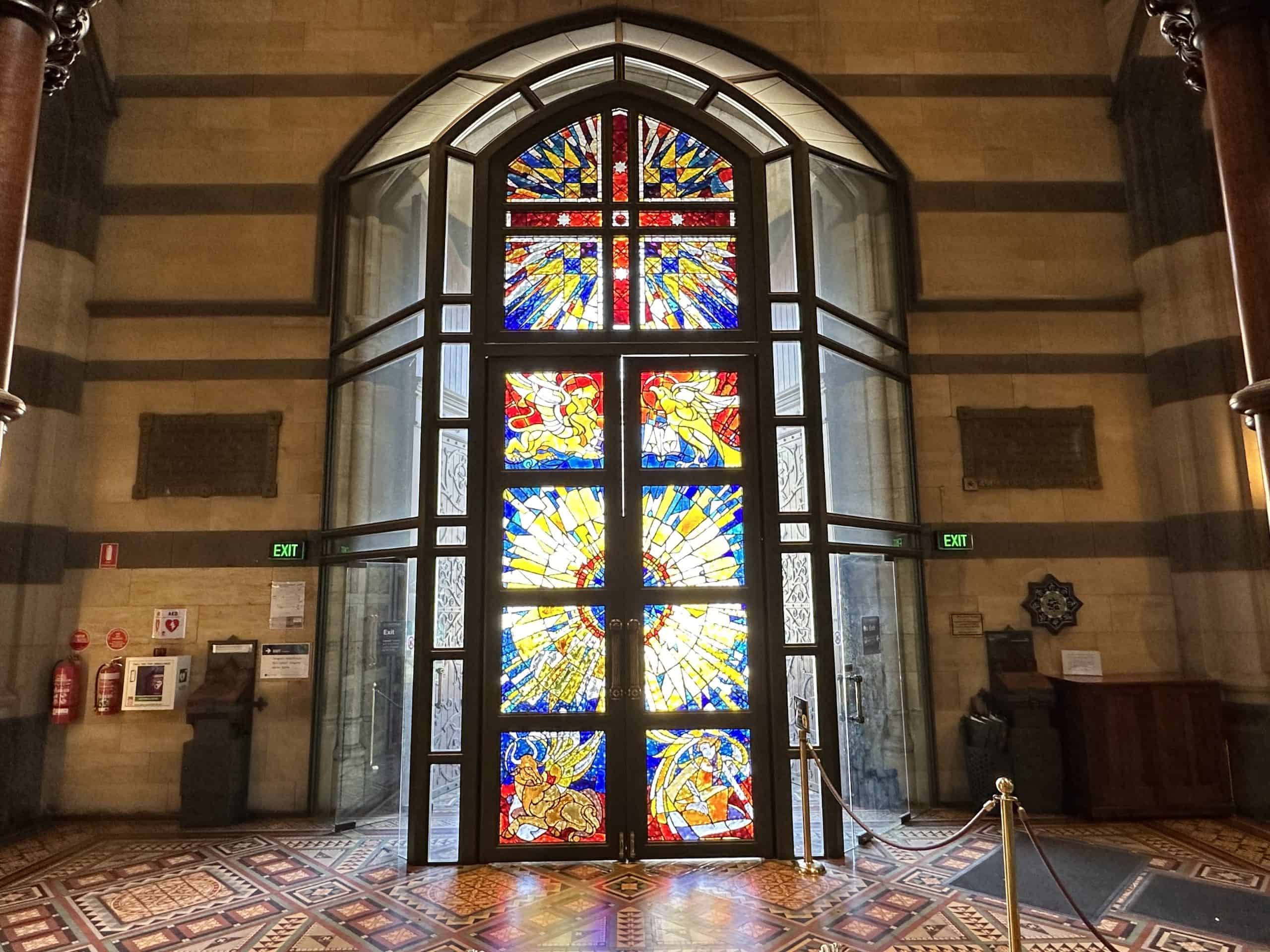 Stained glass in St Pauls