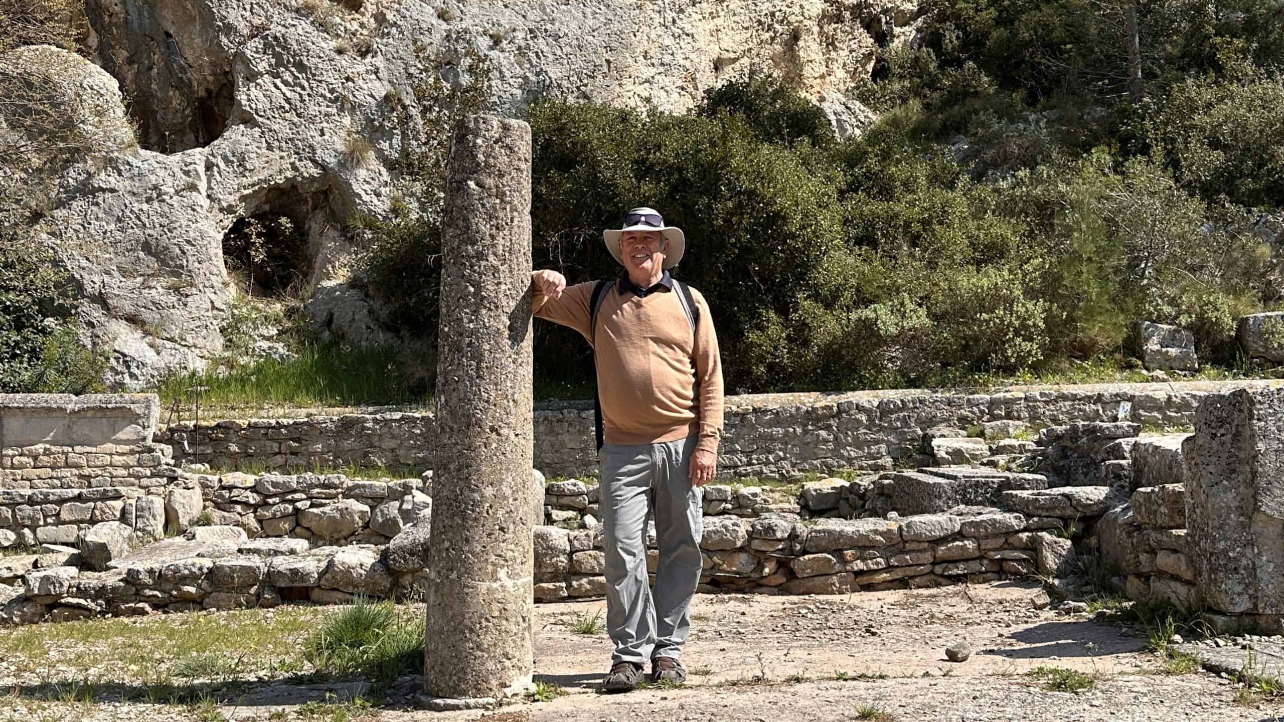 Denis measuring up to the pillars