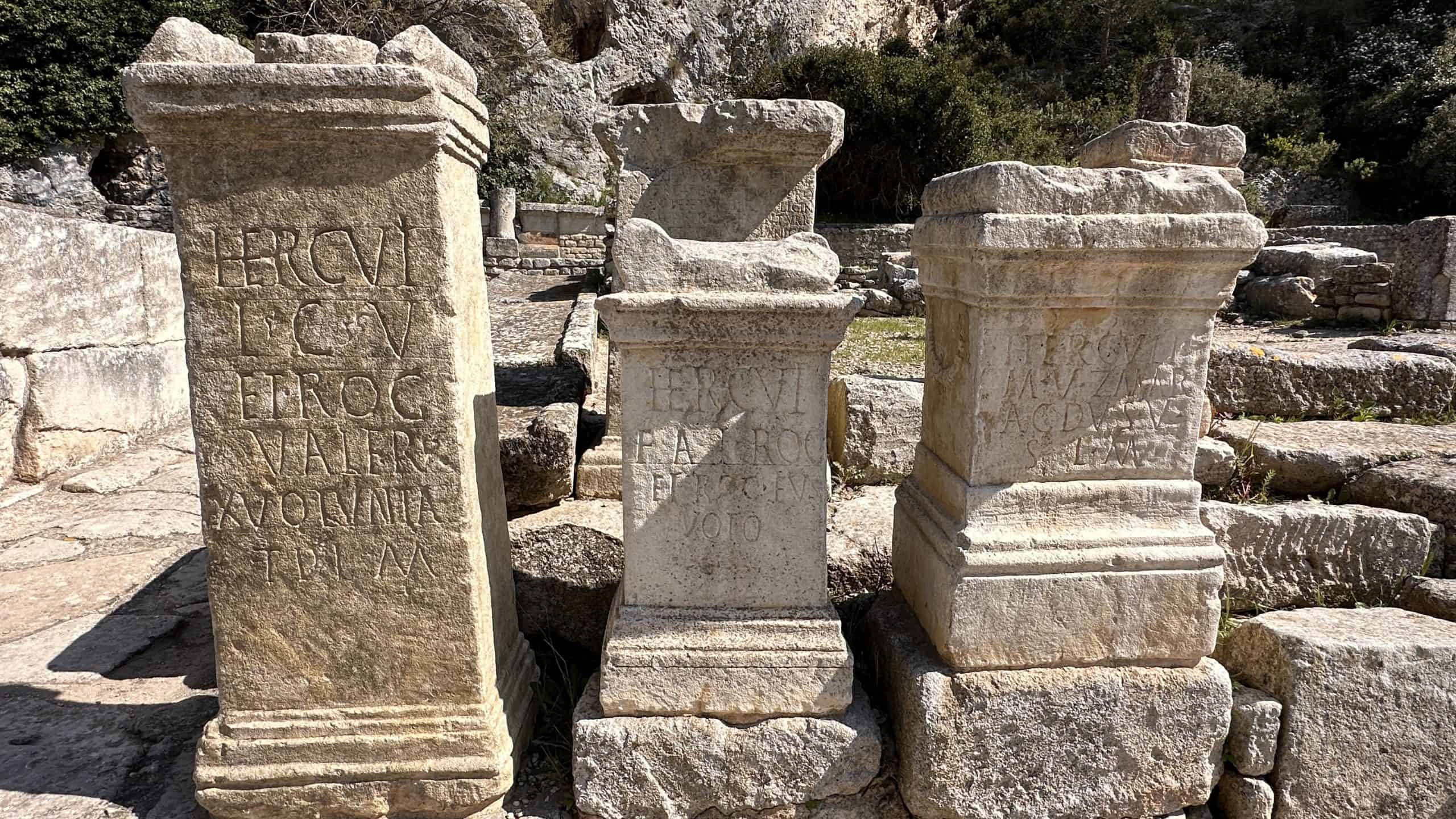 Inscribed stones