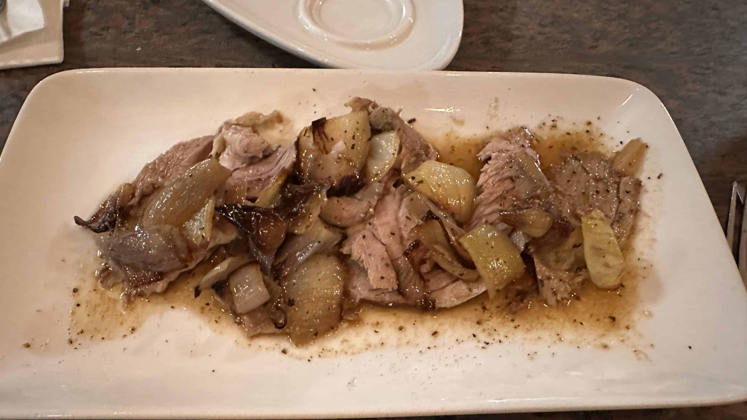 Roasted lamb