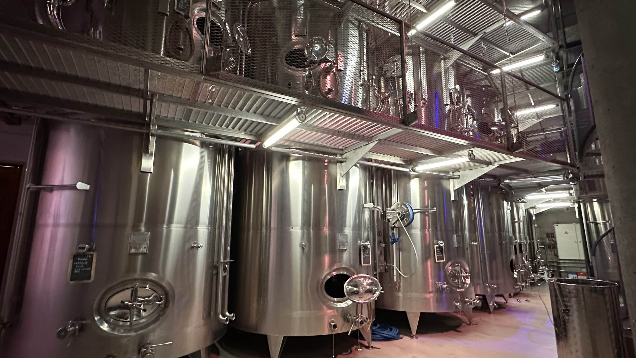Stainless steel storage tanks