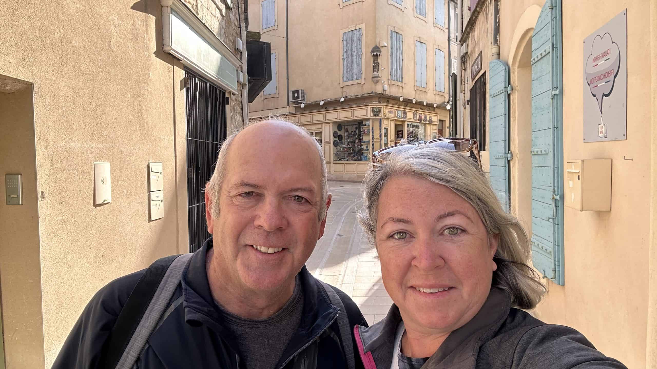Our selfie in Saint-Remy-de-Provence
