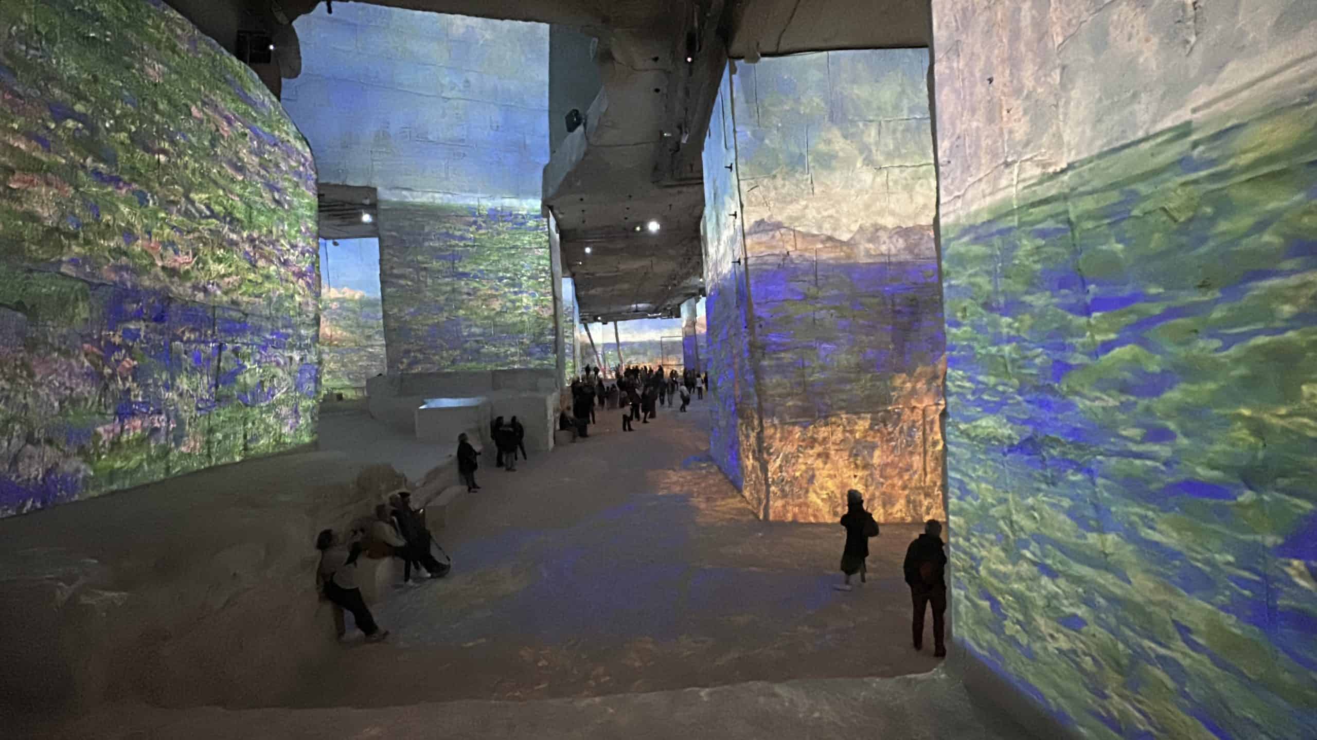 Beautiful Monet projected on the walls