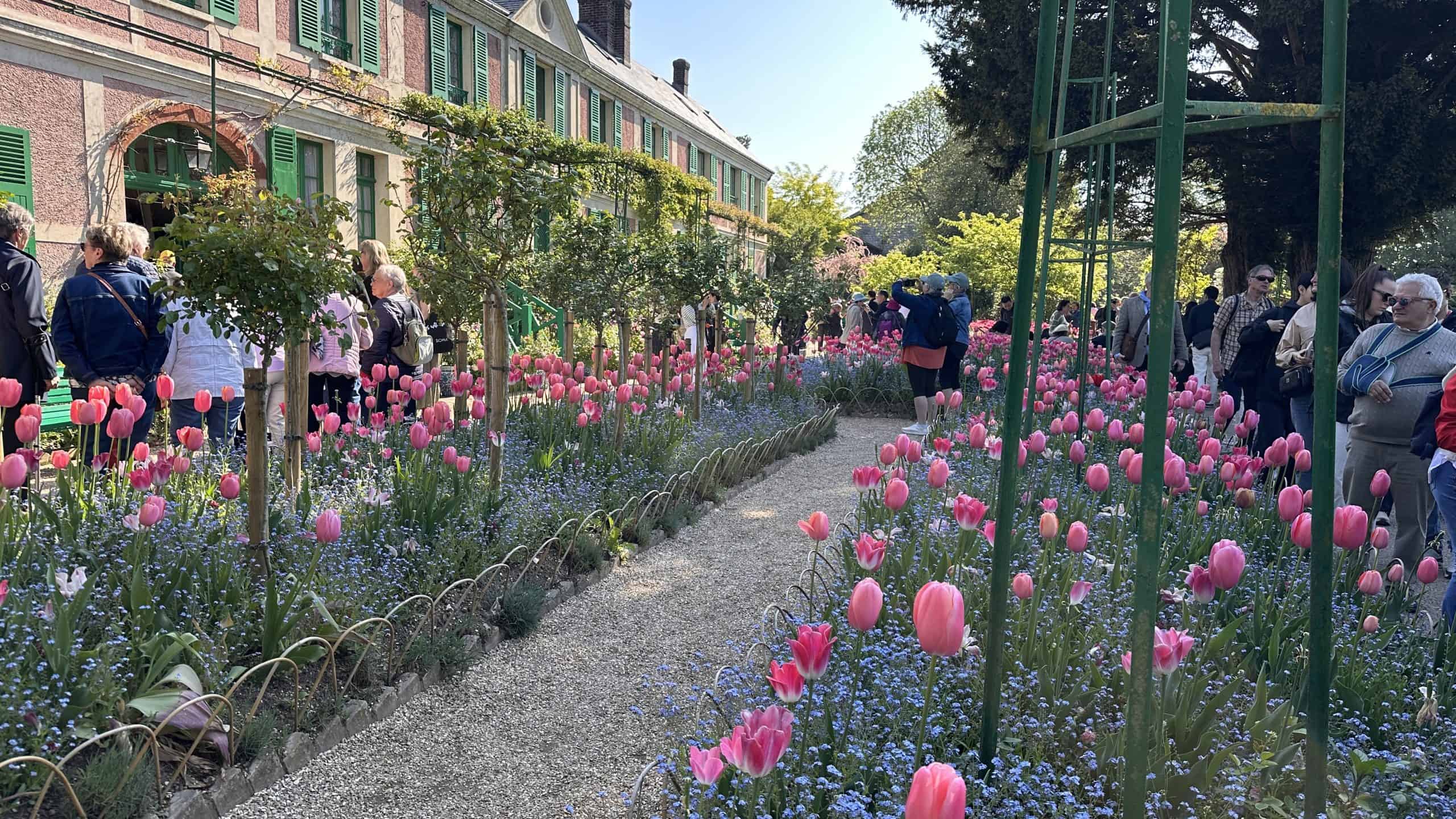Flower garden in front of Monet's house