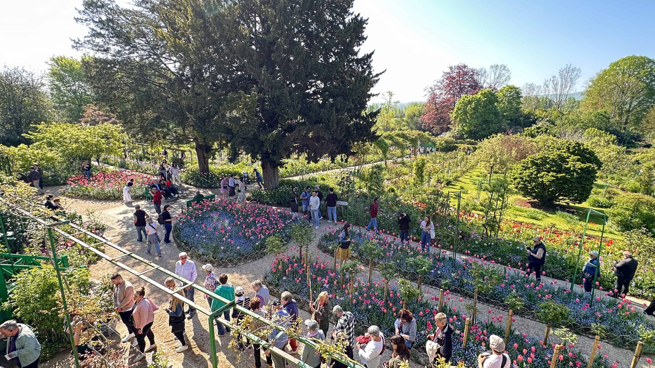 View of Clos Normand garden