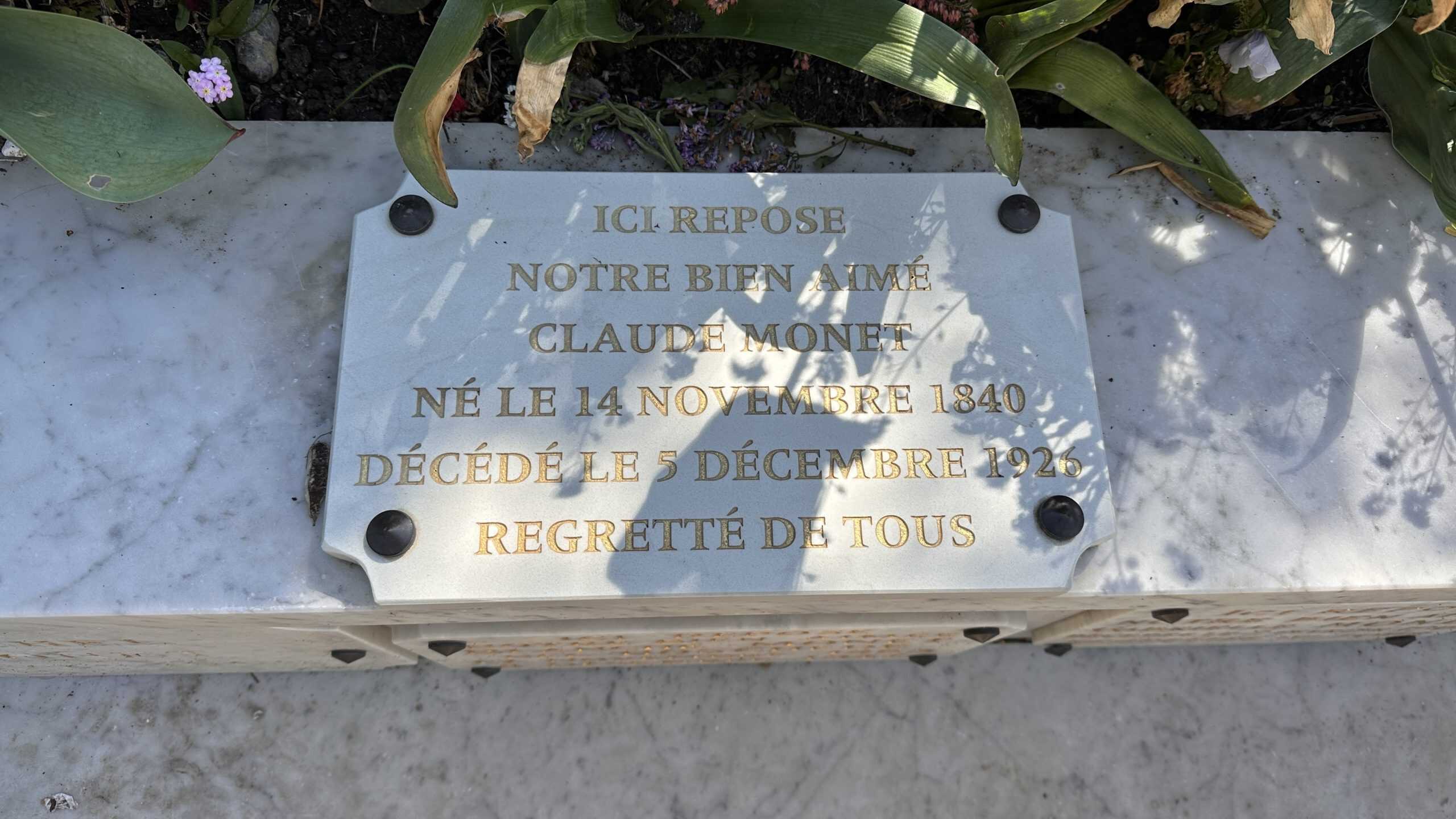 Monet's burial marker
