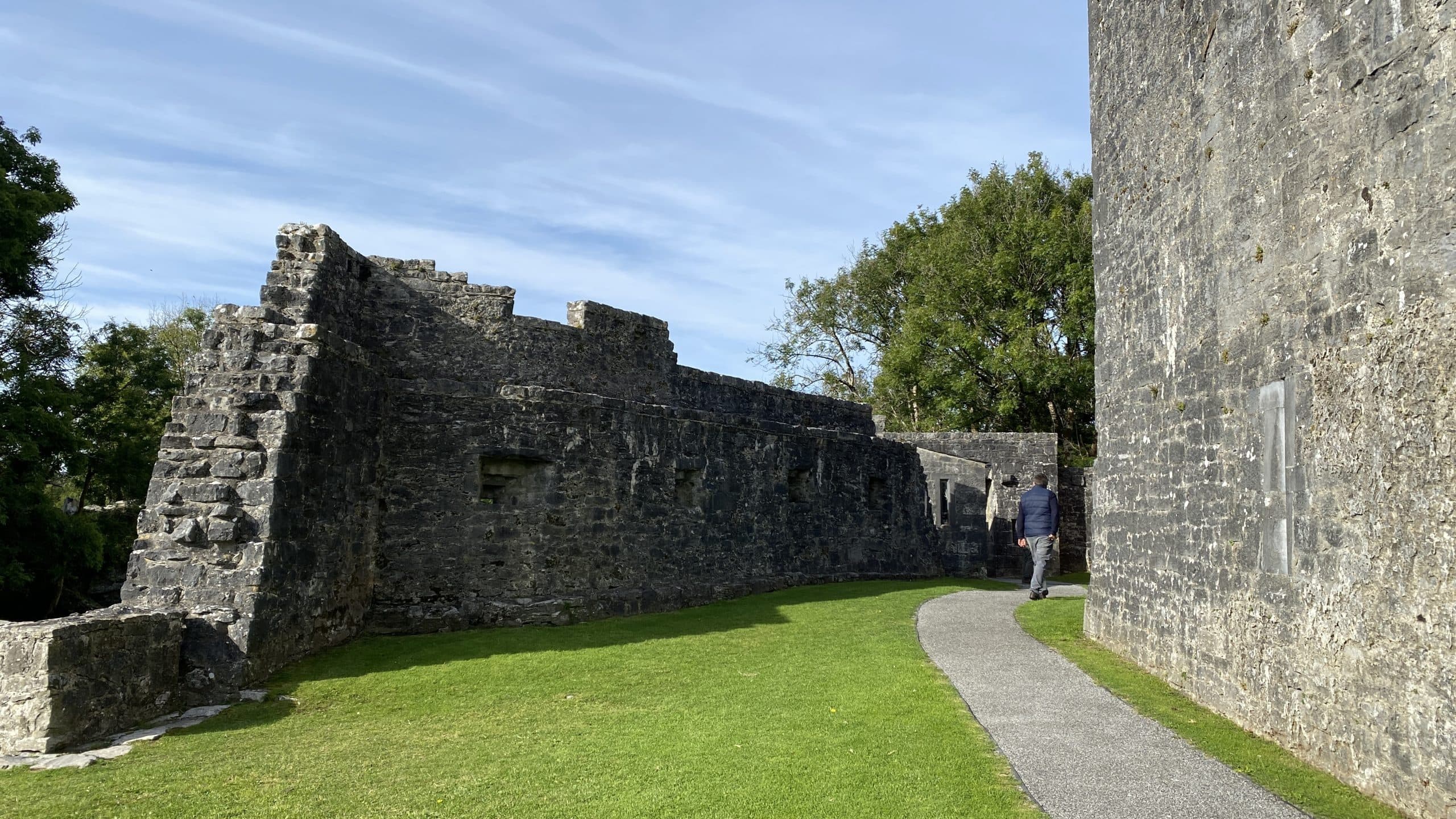 Defensive wall around the castle