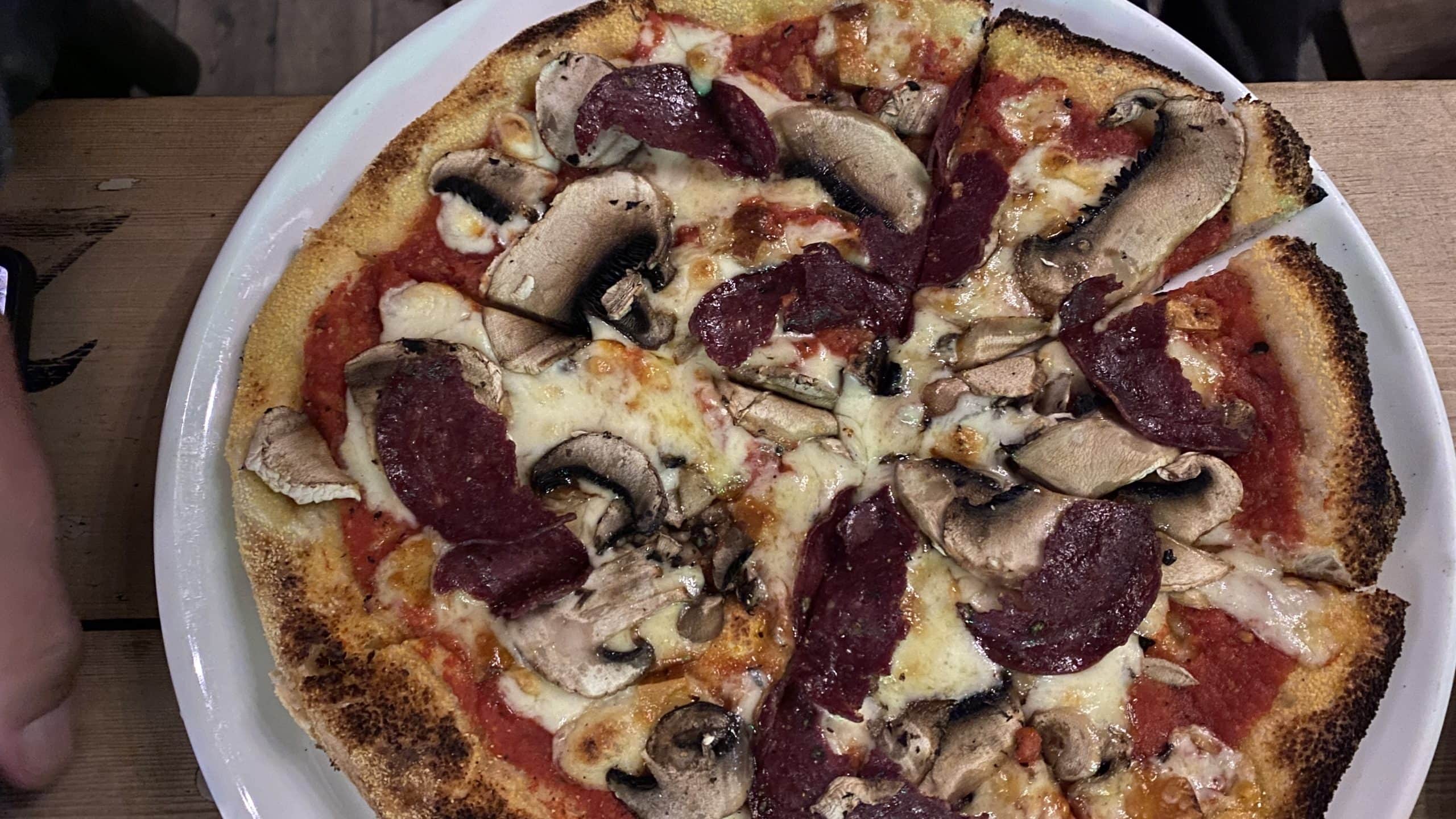 Wood fired pizza
