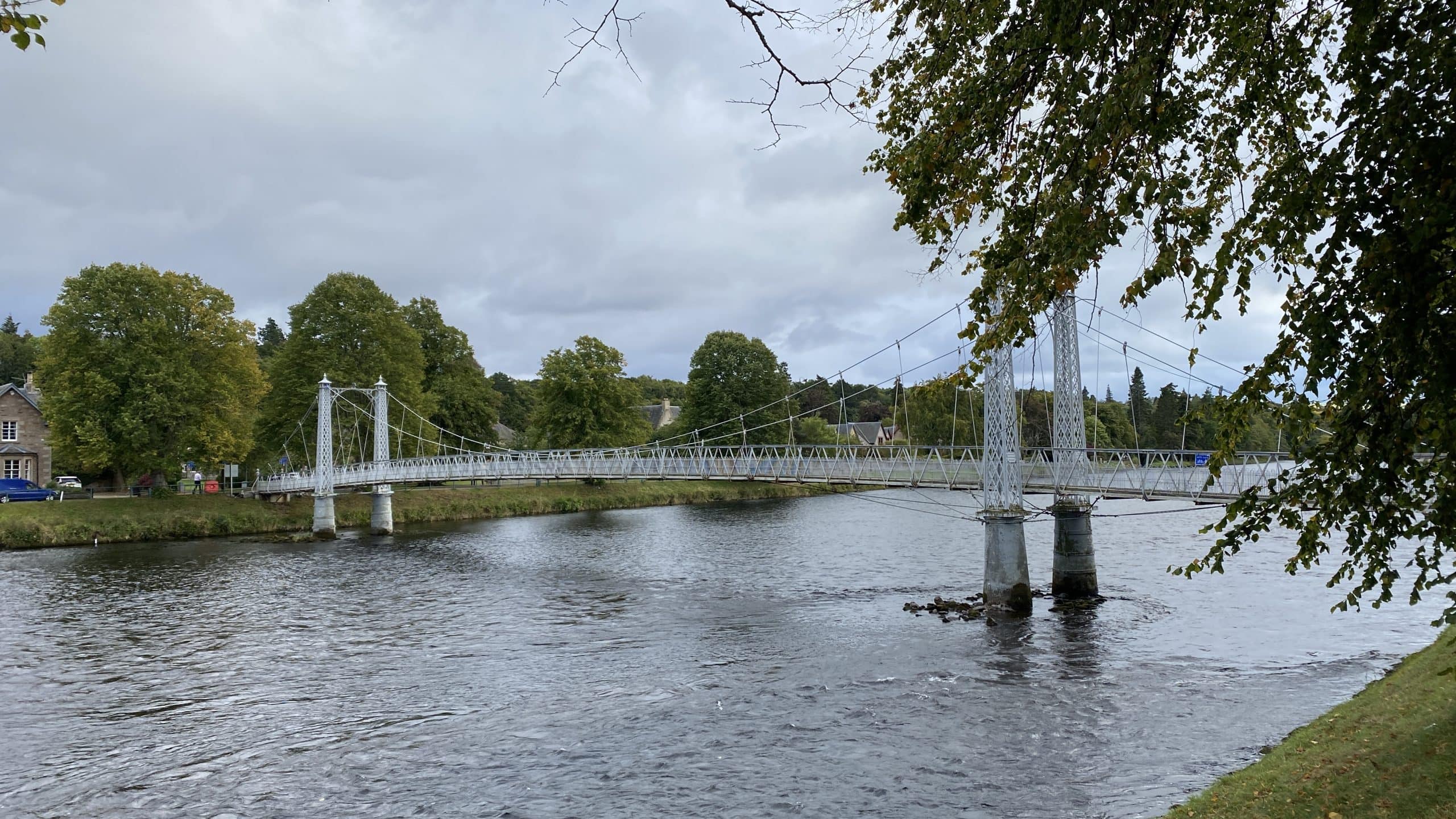 Suspension bridge in Inverness