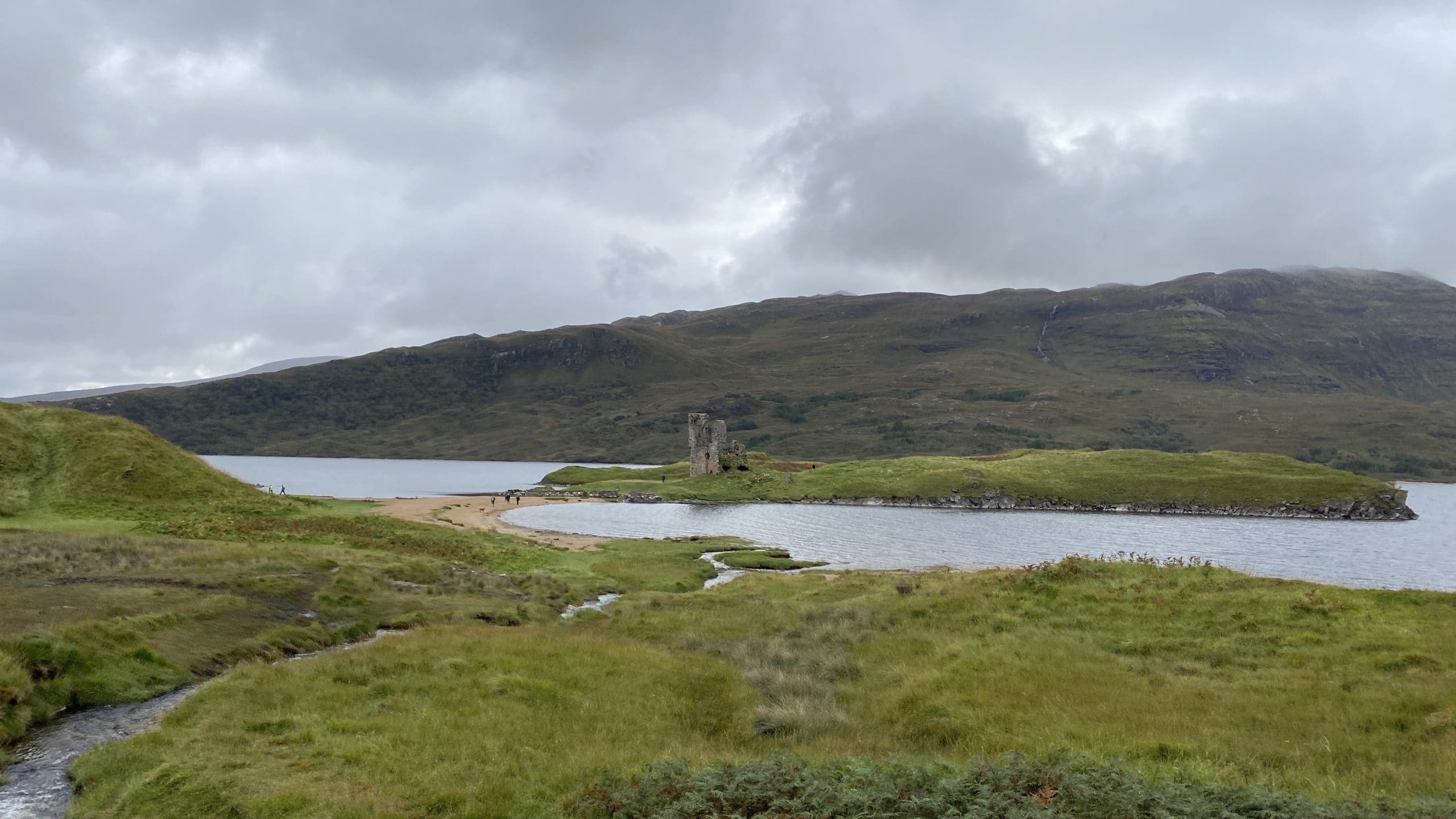 Castle ruins you will see on a north coast 500 itinerary