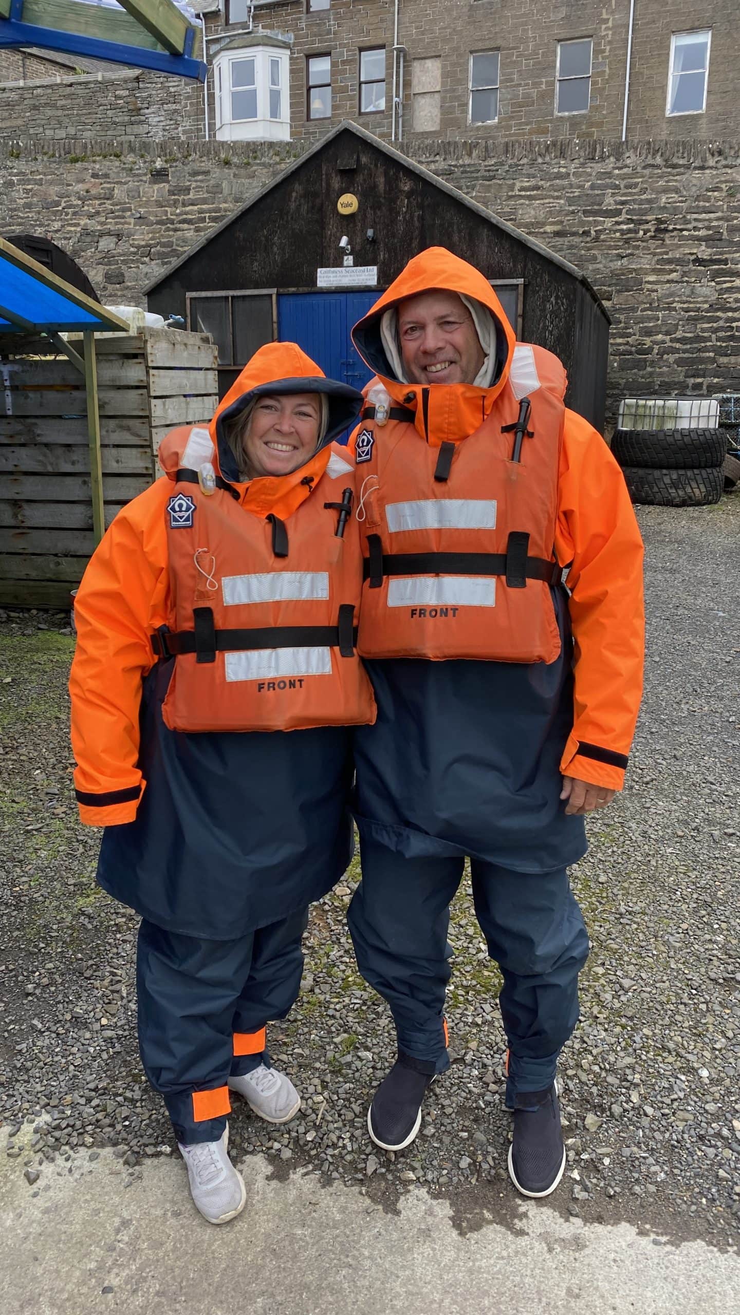 Us in our thermal suits